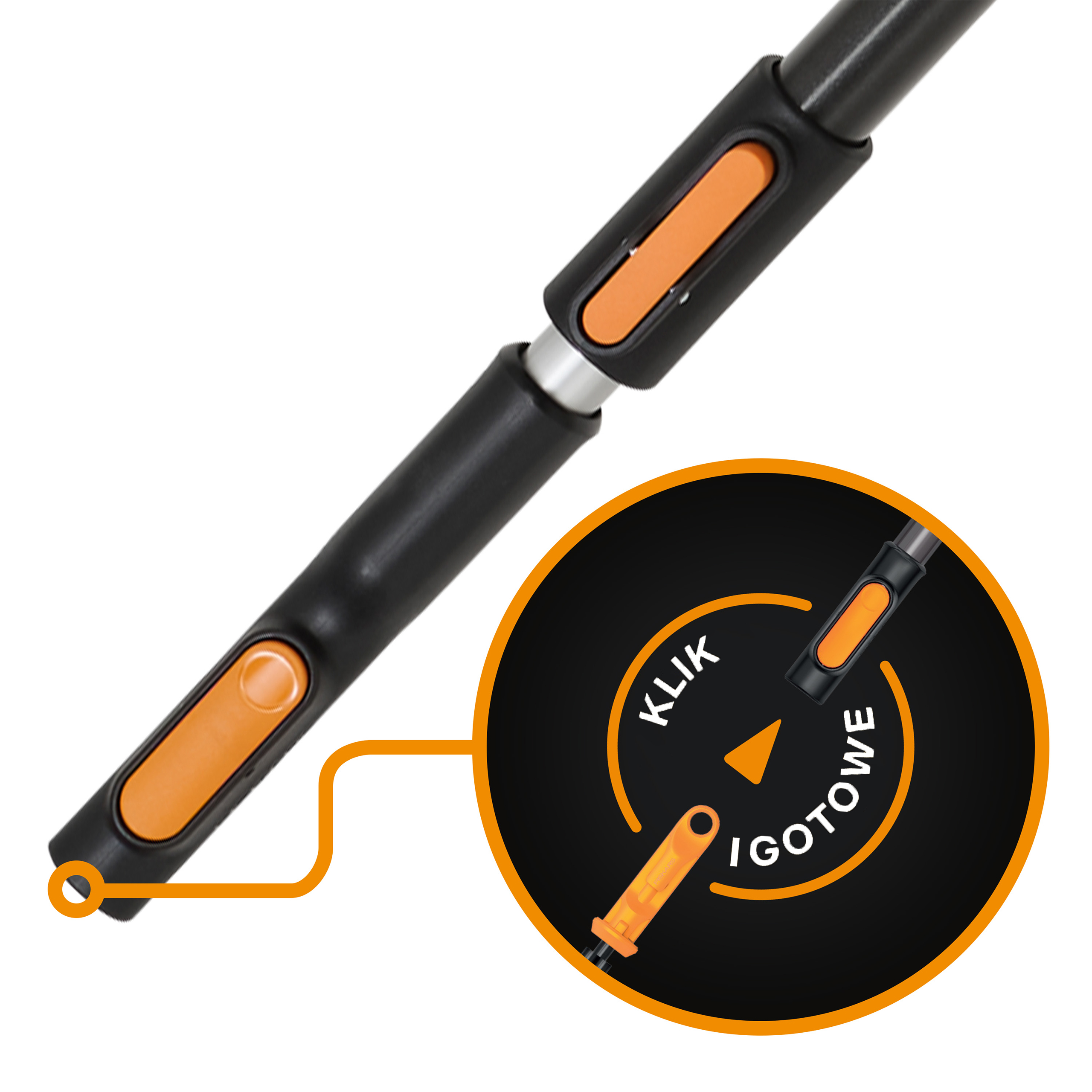 Trzonek teleskopowy L OneClick Fiskars - 11