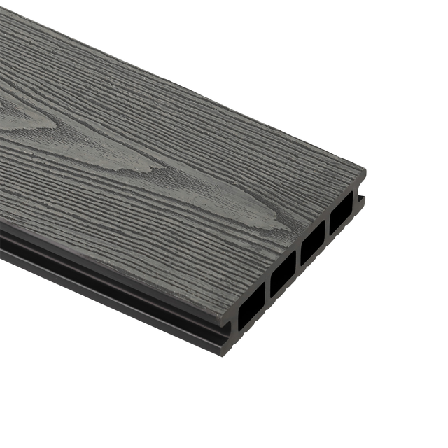 Deska tarasowa kompozytowa dwustronna S140 14x400x2,5 cm Szary Bergdeck