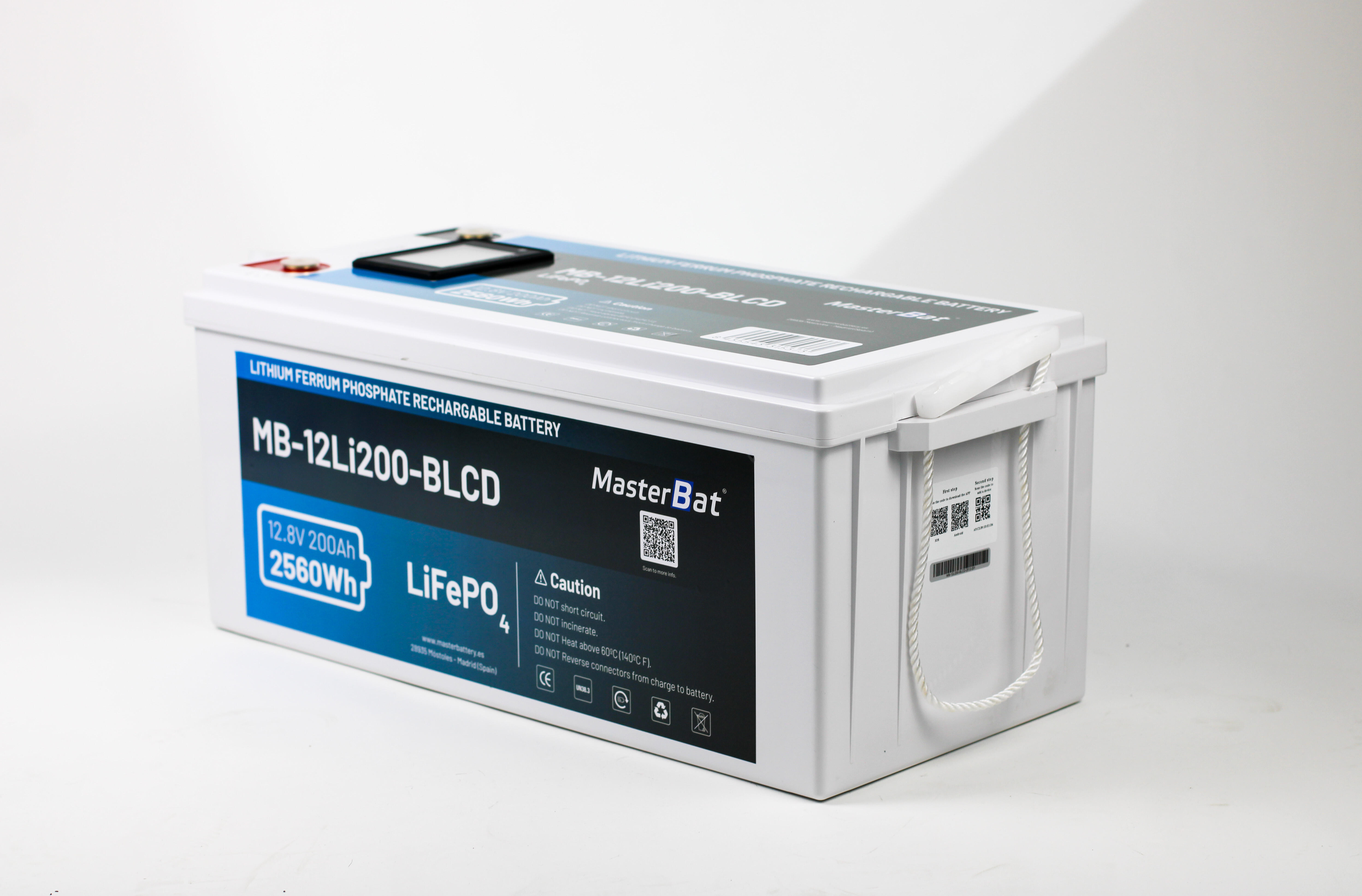 BATERÍA LITIO BLUETOOTH CON PANTALLA LCD 12V 2.4KWH 200AH - 3
