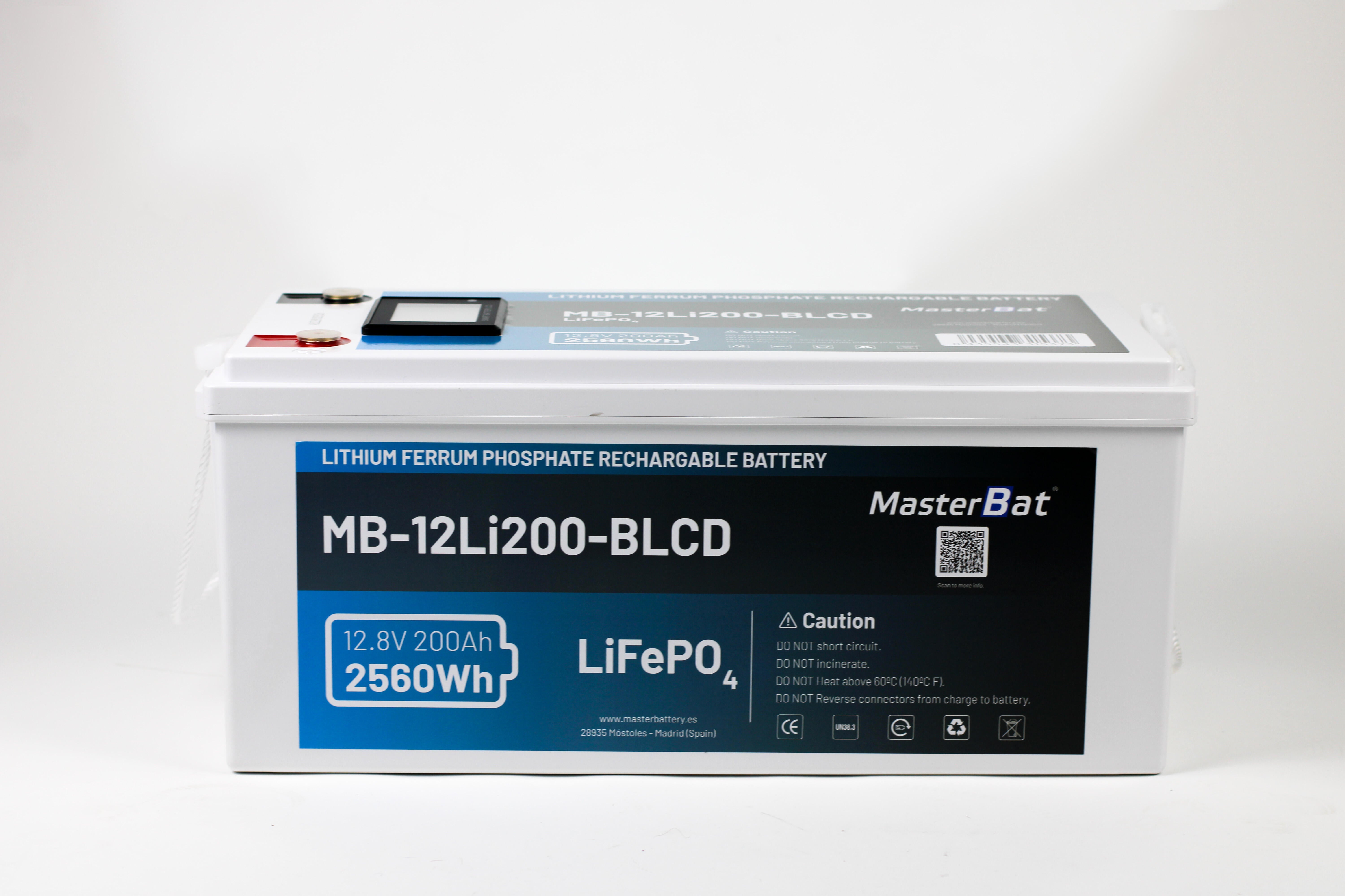 BATERÍA LITIO BLUETOOTH CON PANTALLA LCD 12V 2.4KWH 200AH - 2