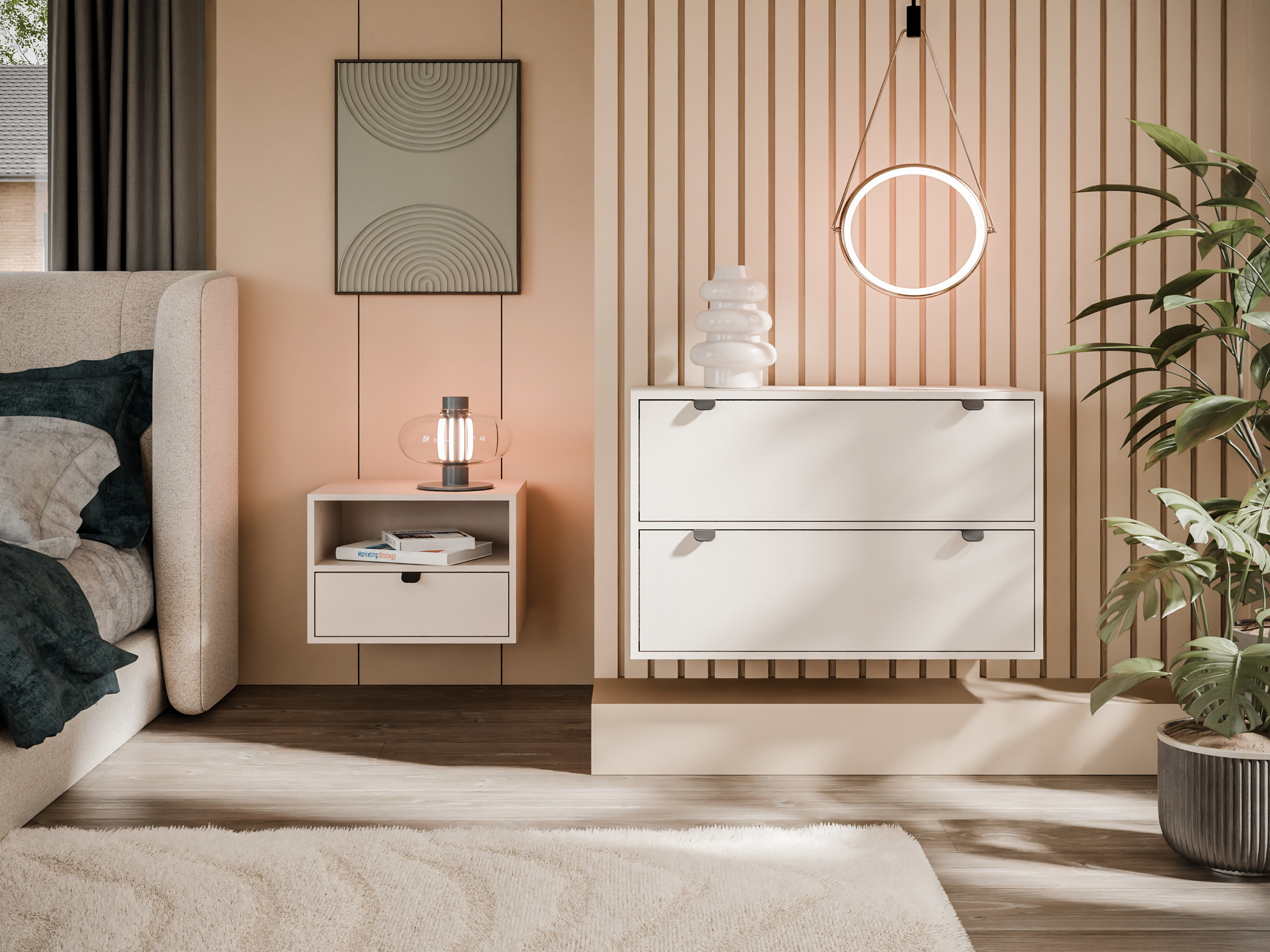 Komoda z szufladami Napoli 61x85x38 cm kaszmir - 2