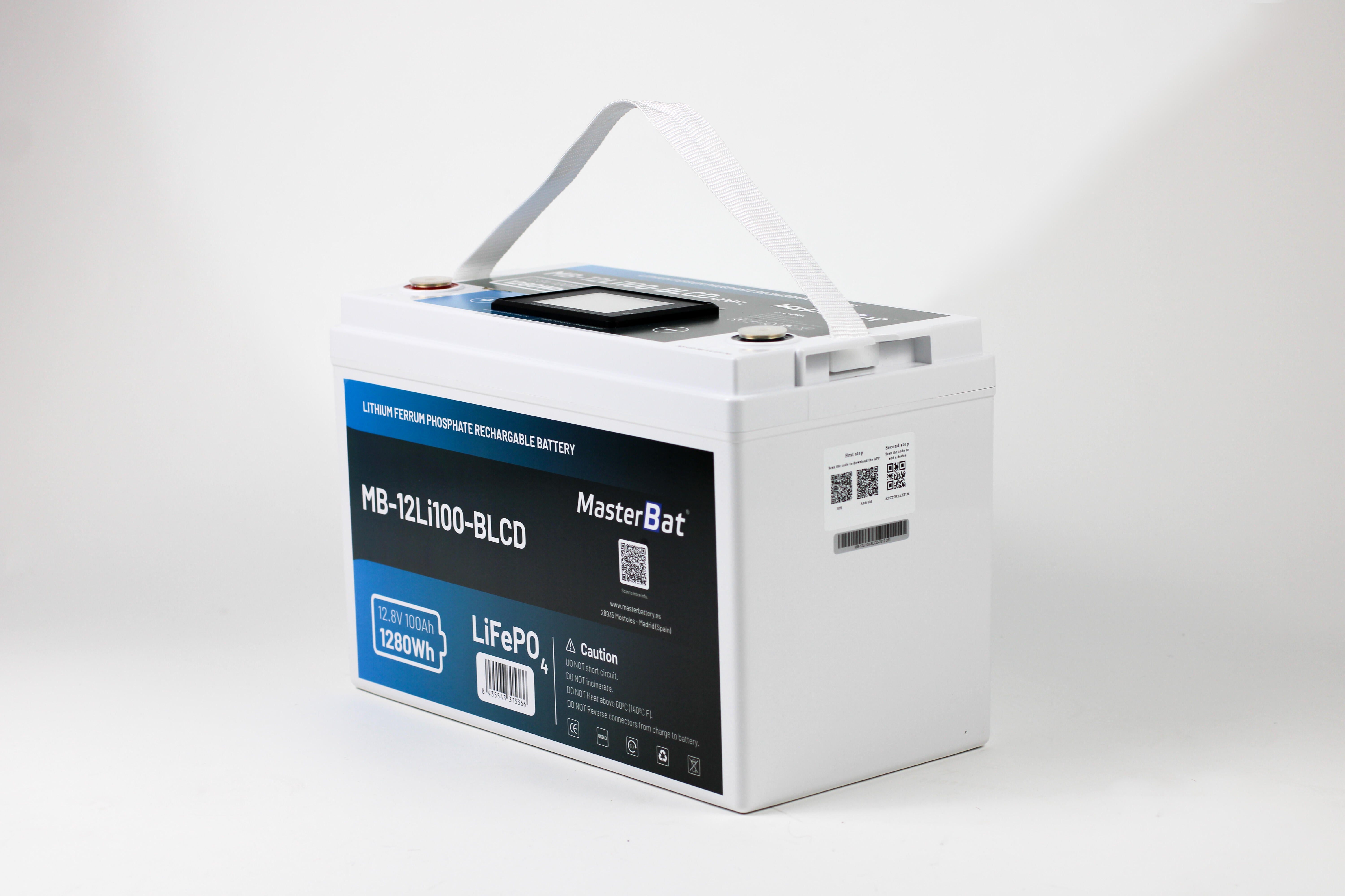 BATERÍA LITIO BLUETOOTH CON PANTALLA LCD 12V 1.2KWH 100AH - 2