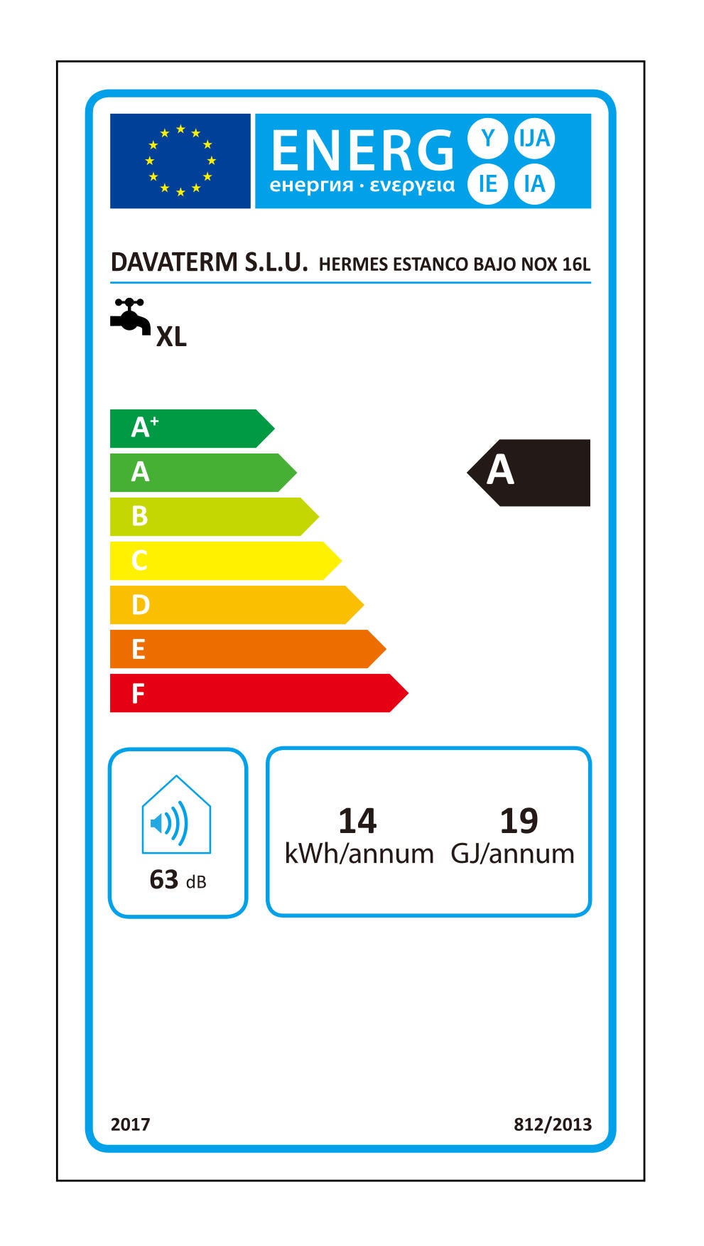 CALENTADOR GAS BUTANO ESTANCO BAJO NOX 16L AUTOPRO HERMES 16 - 6