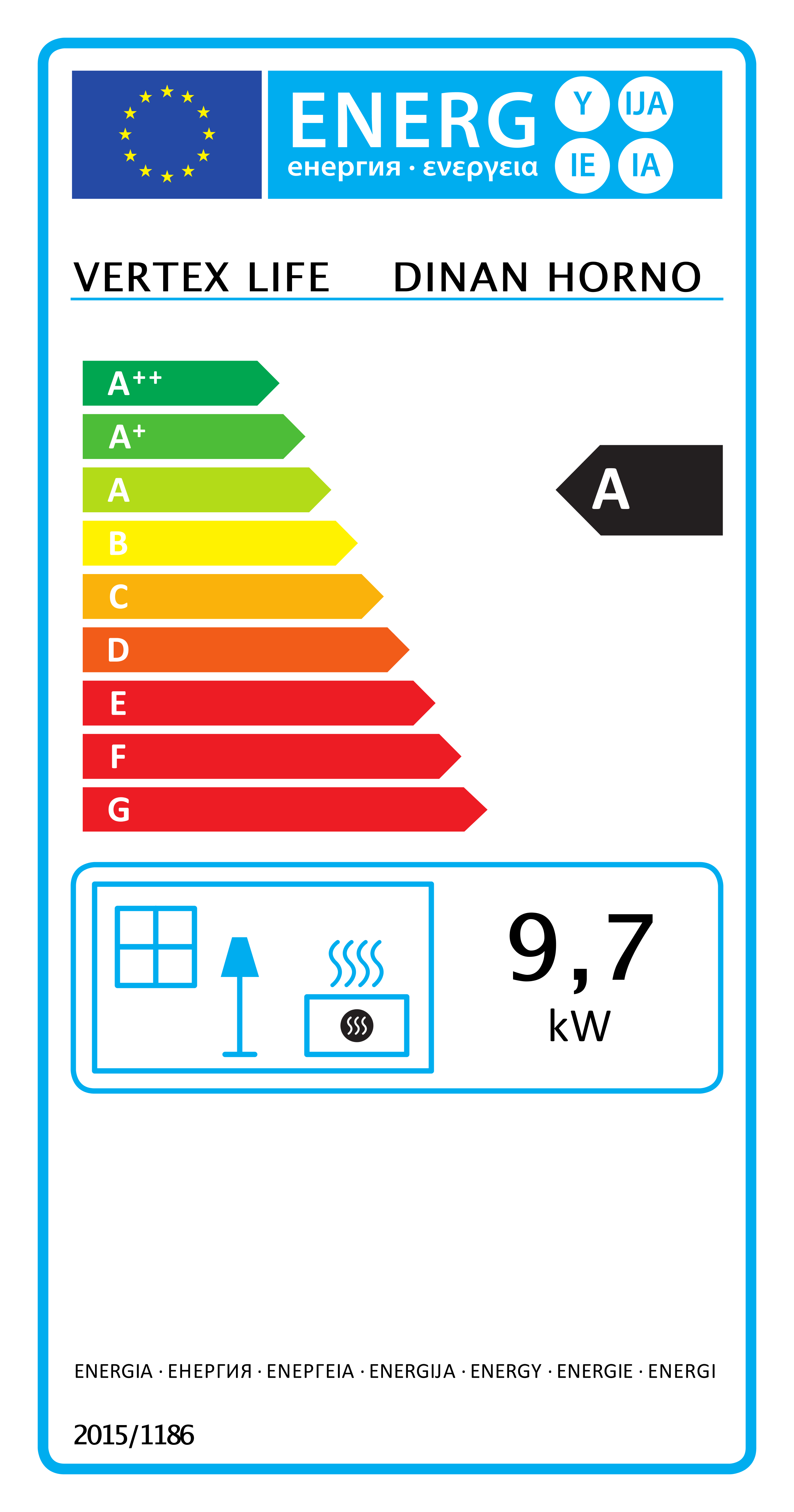 ESTUFA DE LEÑA DINAN 12,4KW CON HORNO - 2