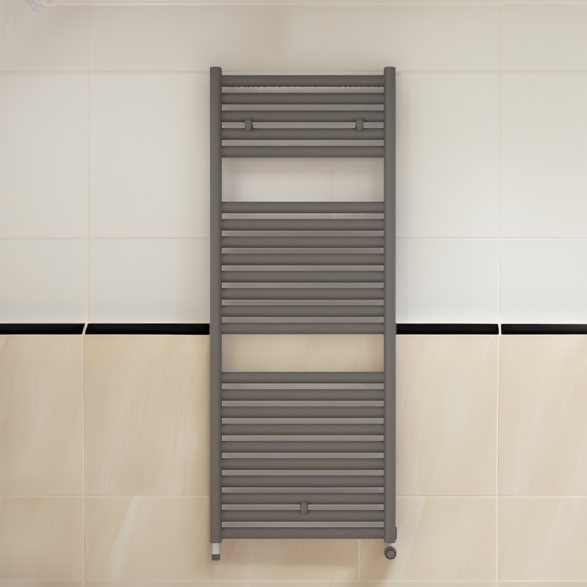 Grzejnik ARES 115.2x45 cm Grafit D/B 552W Roz 50/42cm 10 Bar LUXRAD