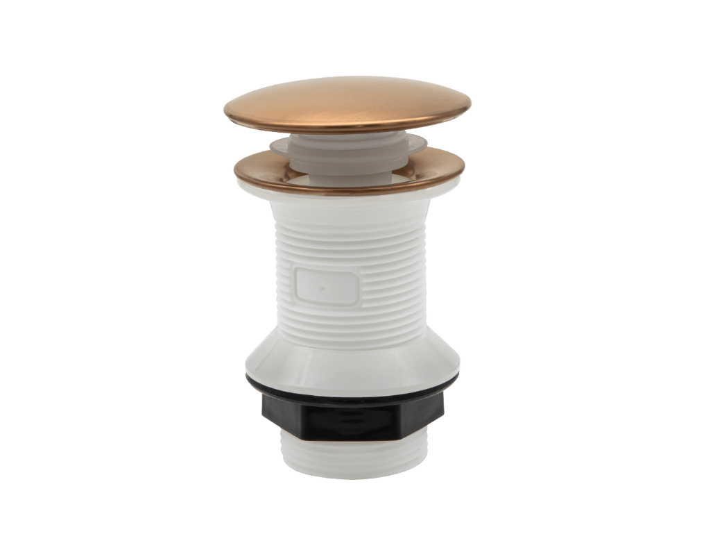 Mitigeur de lavabo cuivre brossé M, bonde incluse, Envol, ESSEBAGNO - 6
