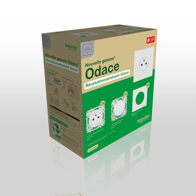 Probox -30 prises 2P+T + 10 interrupteur va et viens + 40 plaques ODACE  - SCHNEIDER ELECTRIC