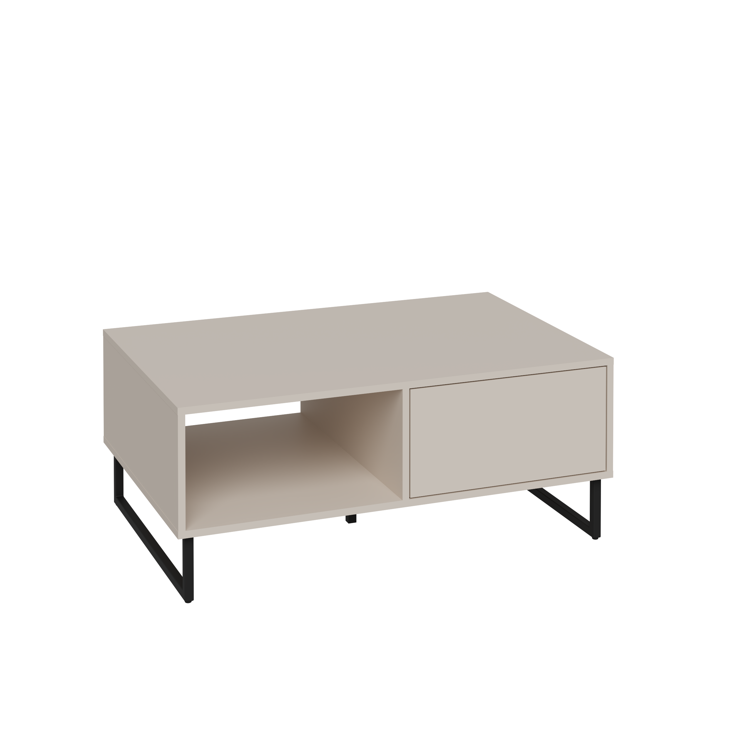 Stolik kawowy Retro 104x68x43 cm kolor kaszmir