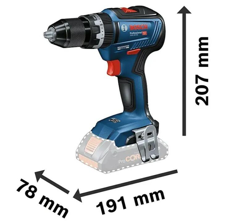 Berbequim sem fio brushless 18 V com 2 baterias 4,0Ah / 2,0Ah e mala Bosch Professional GSB 18V-55 2 - 2