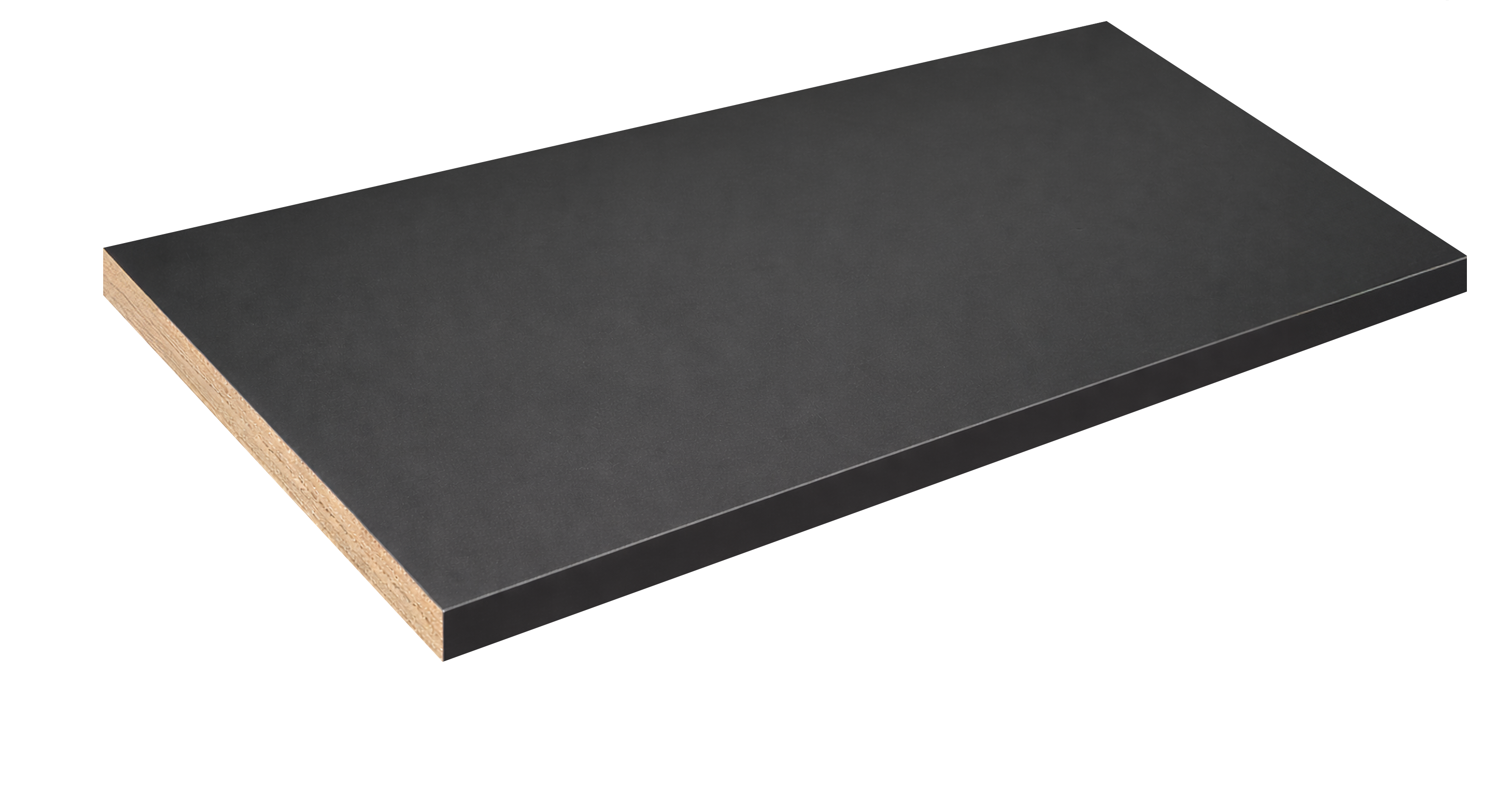 Półka ścienna meblowa Czarna 1.8x60x260 cm Floorpol - 2