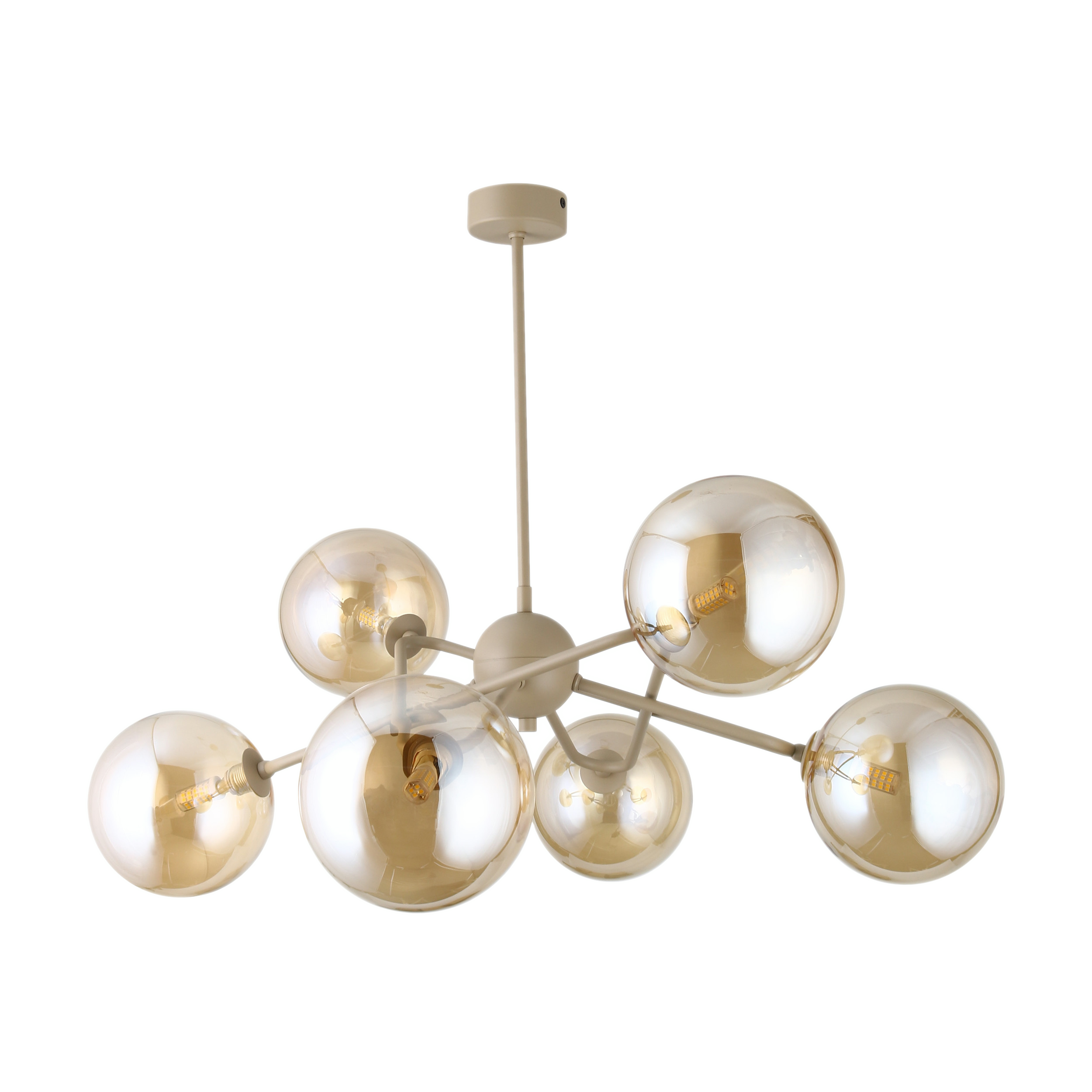 Lampa sufitowa Orbit Sabia 6xG9 8W szklane klosze Tk Lighting