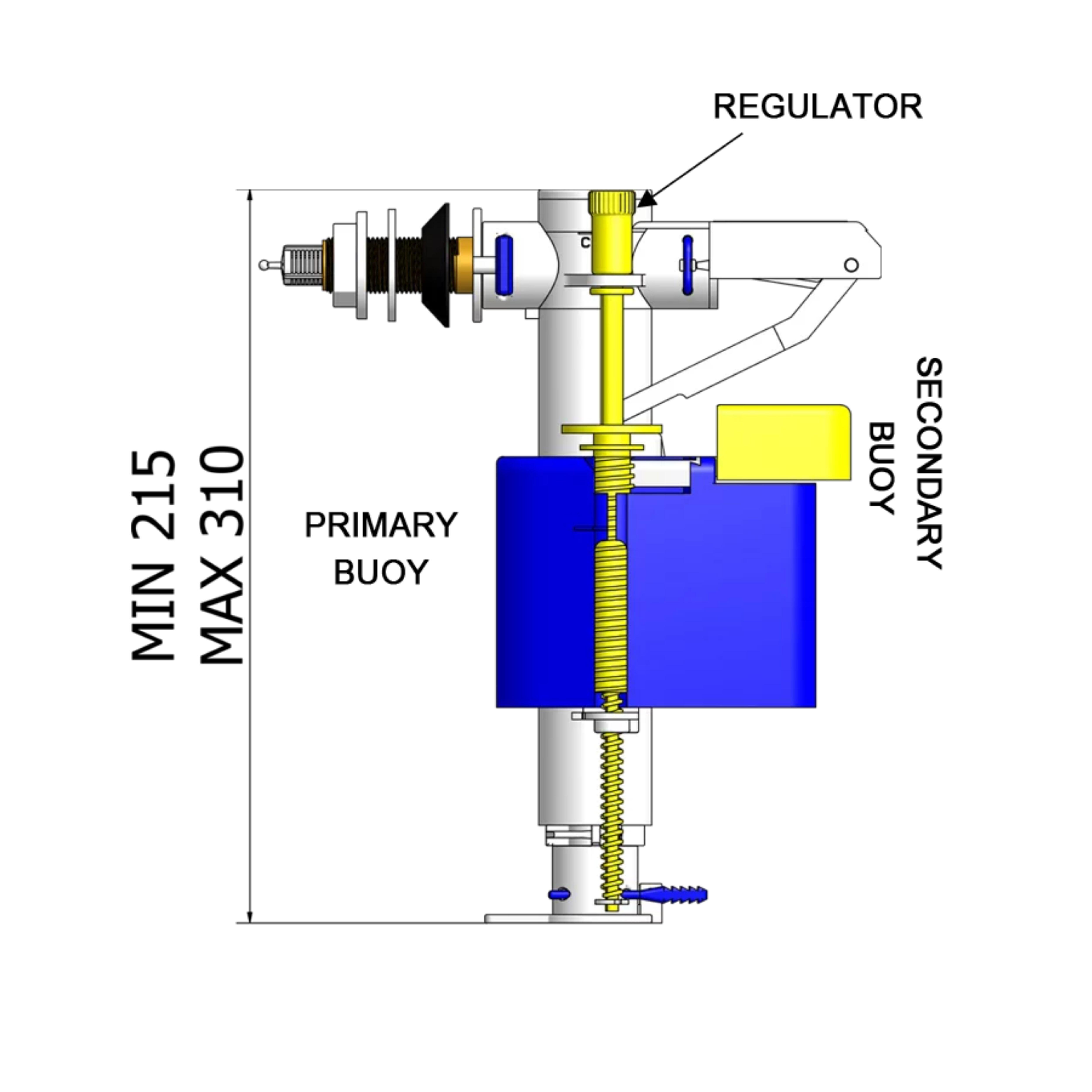 FLOTADOR DUAL LATERAL / INFERIOR PARA BAJA PRESIÓN - 2