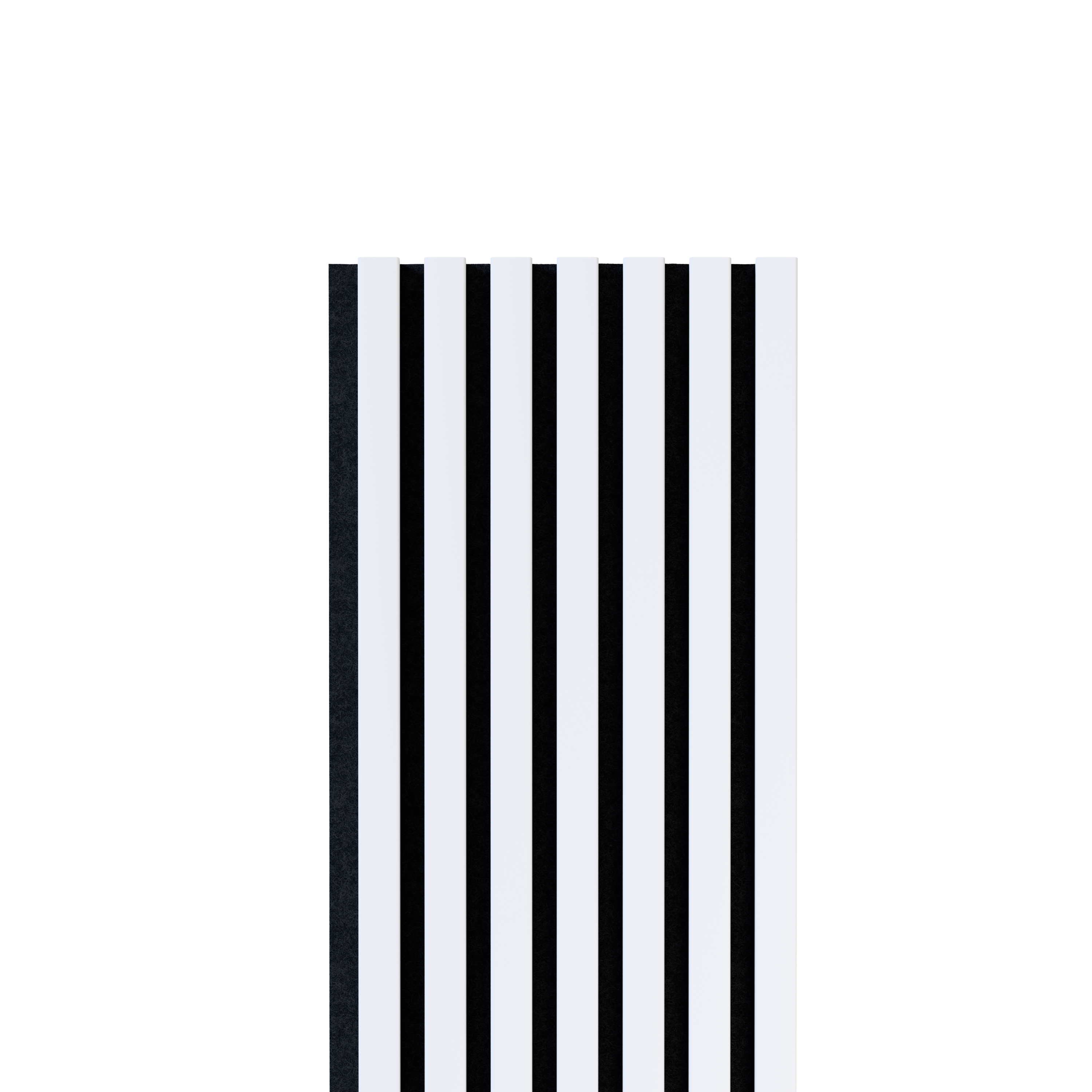 Panneau tasseaux décor blanc, fond feutrine noir, 270 x 30 cm - 4