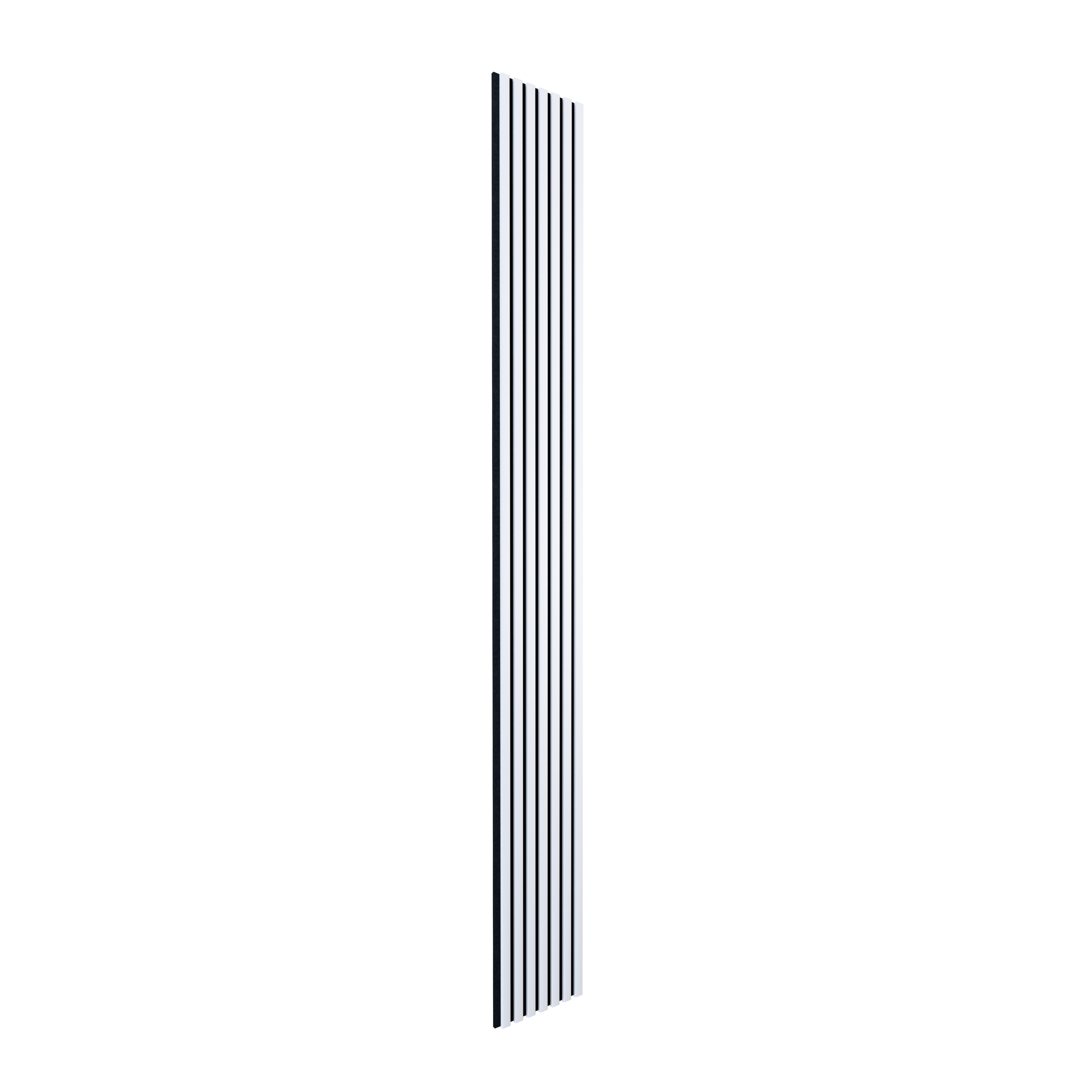 Panneau tasseaux décor blanc, fond feutrine noir, 270 x 30 cm - 6