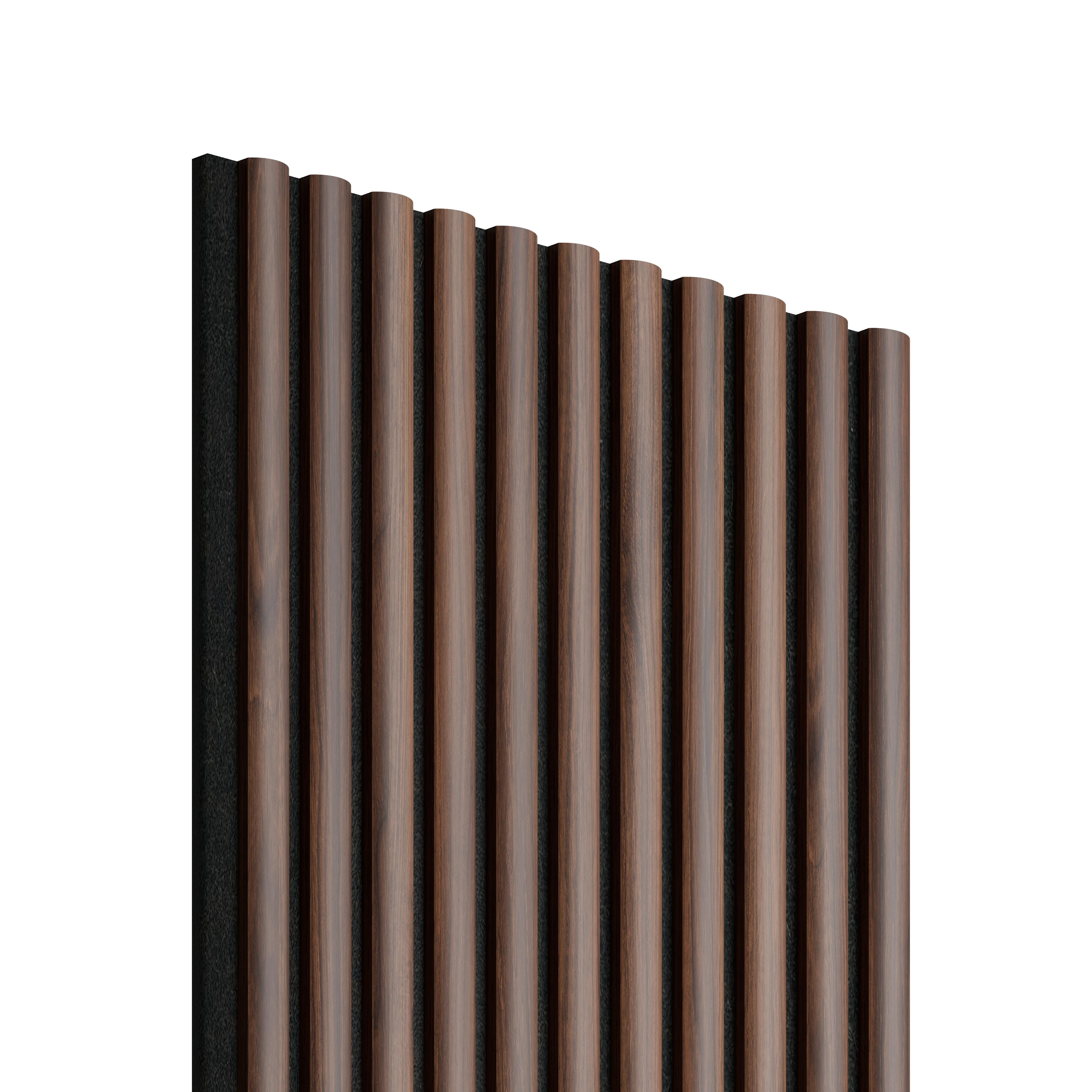Panneau tasseaux décor noyer, fond feutrine noir, 270 x 30 cm - 6