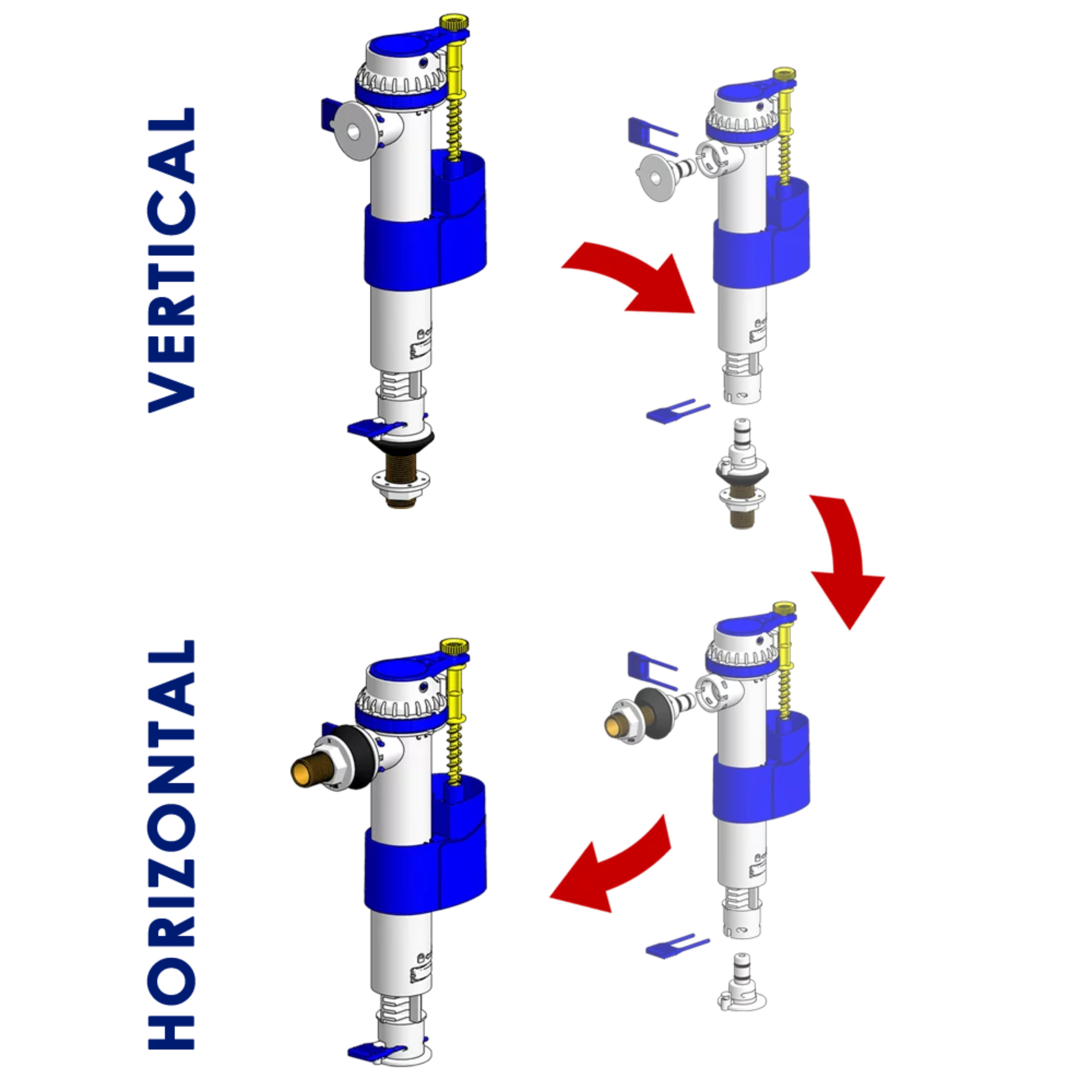 FLOTADOR SILENCIOSO  DUAL LATERAL / INFERIOR - 3