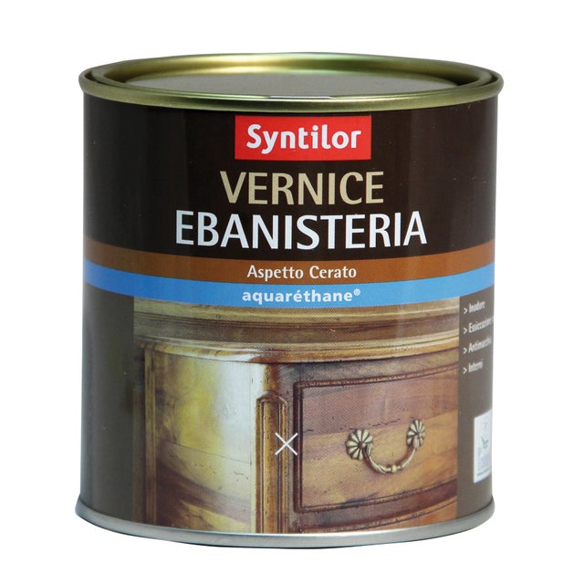 Vernice per legno da interno SYNTILOR Ebanisteria Aquaréthane® wengè satinato 0.5 lt
