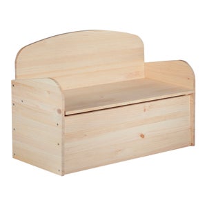 Baule In Legno 90x45x45 Cm - Contenitore Portatutto Con Piedini, 90 Litri - Foto 6