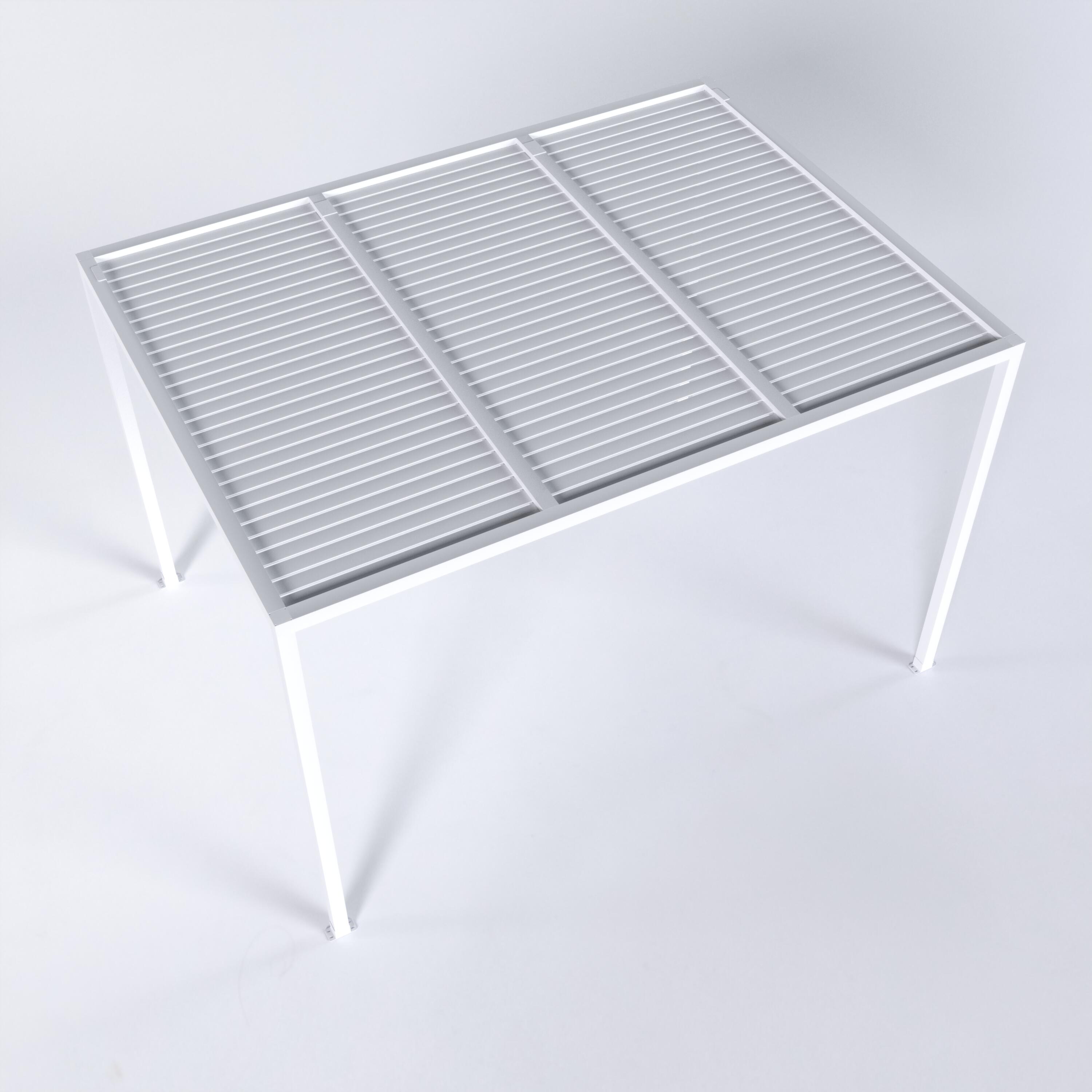 pergola de aluminio con cubierta paris de 400 cm blanco