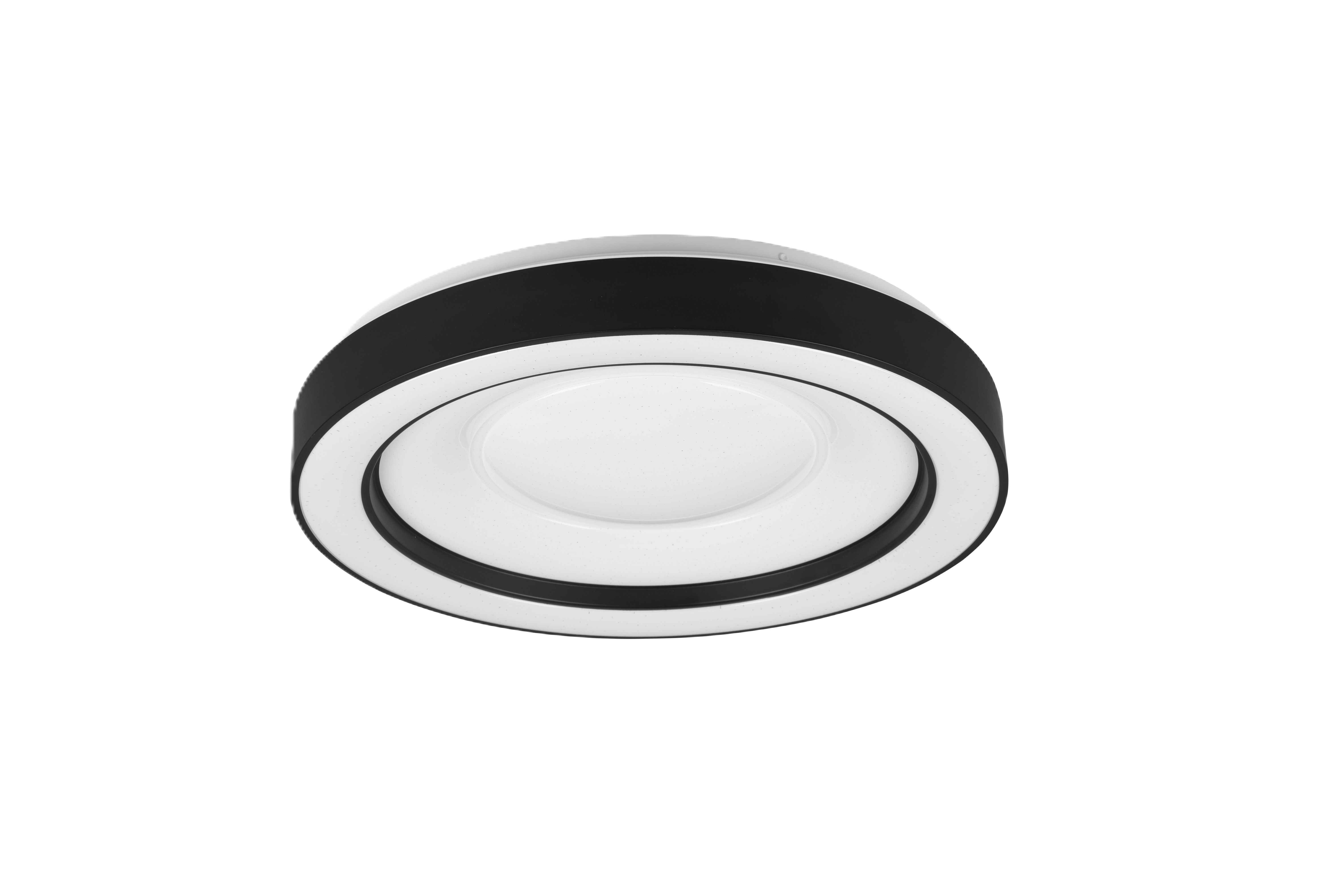Plafon Arco LED z pilotem RGBW 2500 lm 22W biały 40 cm Trio Lighting Inter