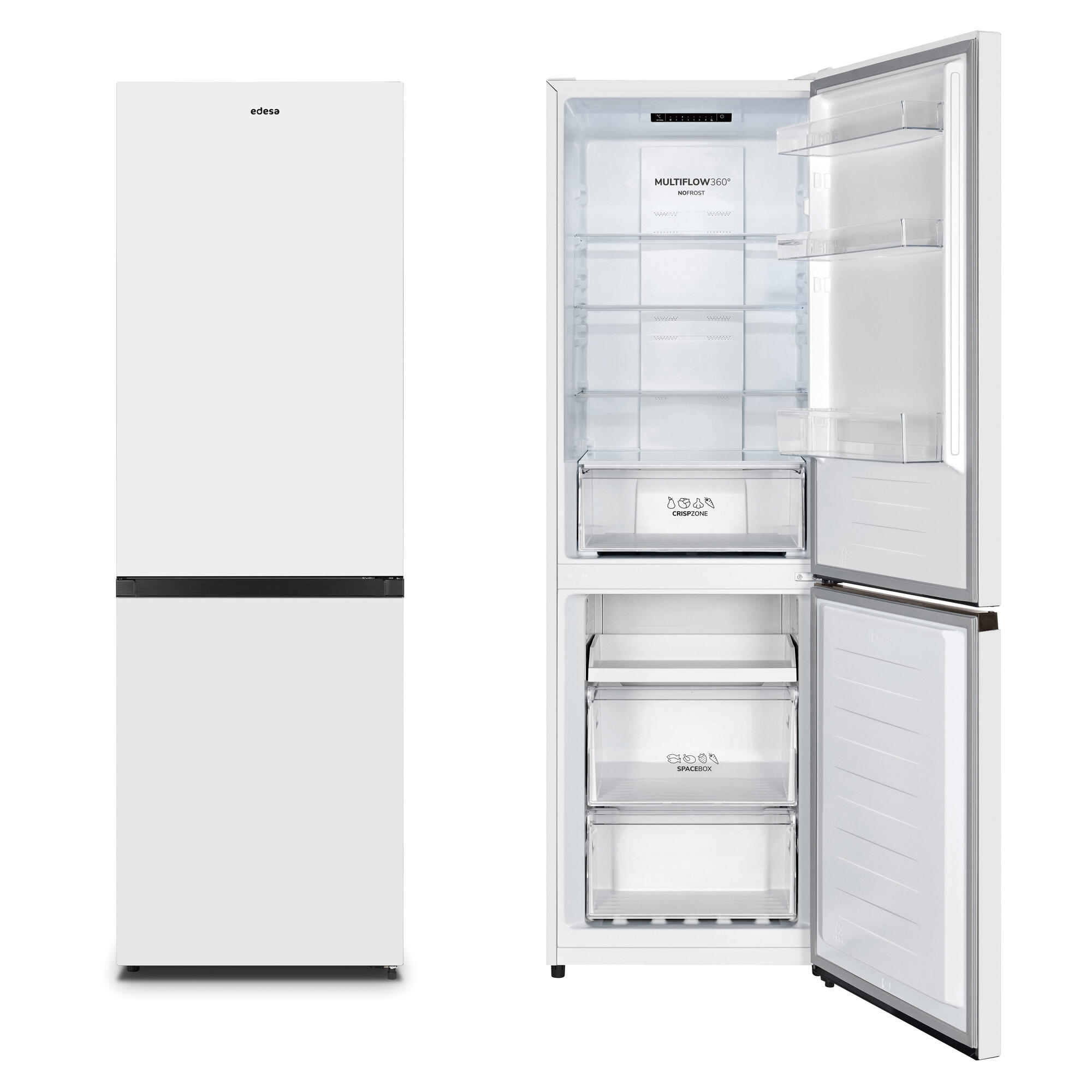 Edesa Frigorífico Combi Nf Efc18220 Bl No Frost 186Cm 207L Clase E Blanco , Leroy Merlin