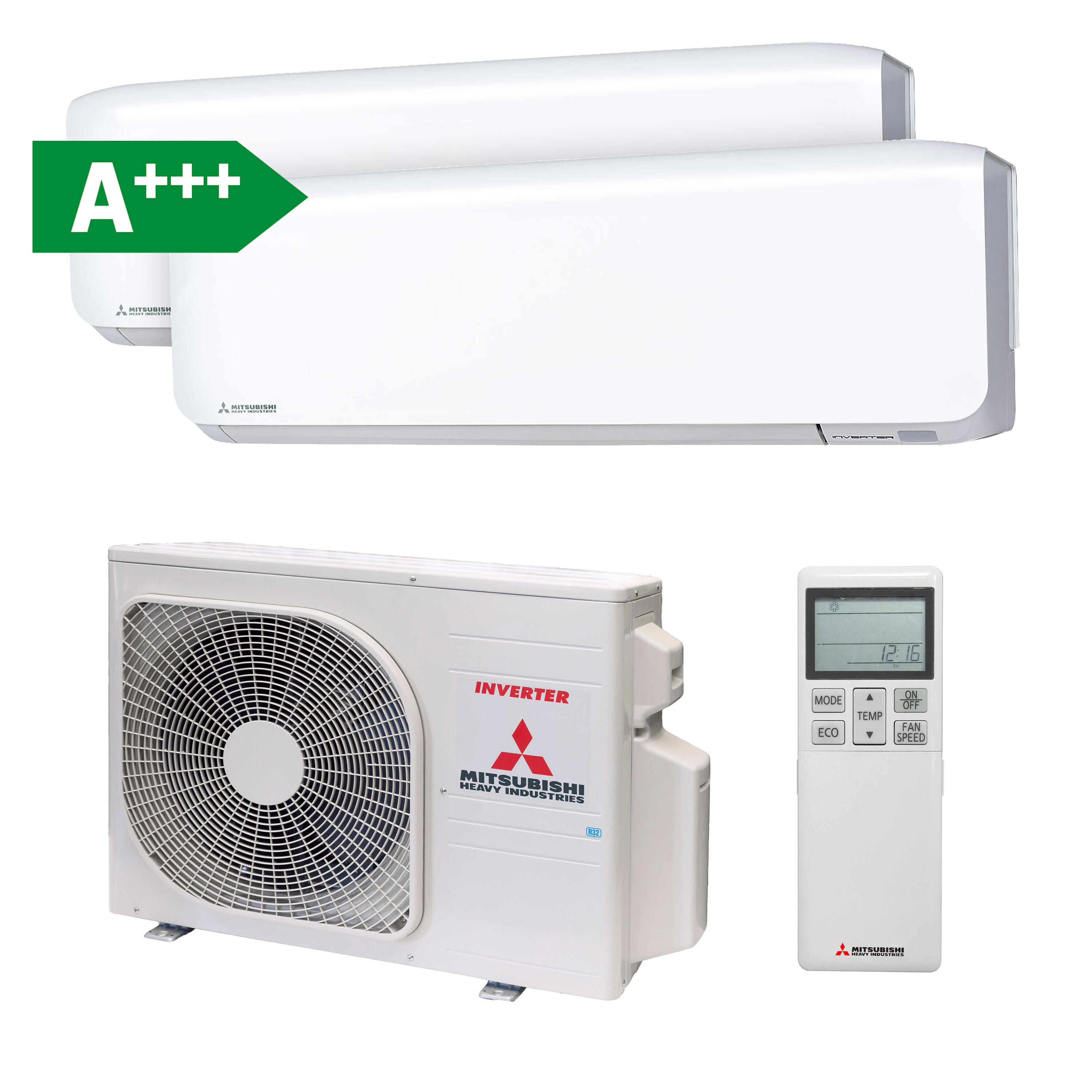 Aire acondicionado multisplit 2x1 mitsubishi h.i. 30zs01 a+++ 1290+1290 fg wi-fi