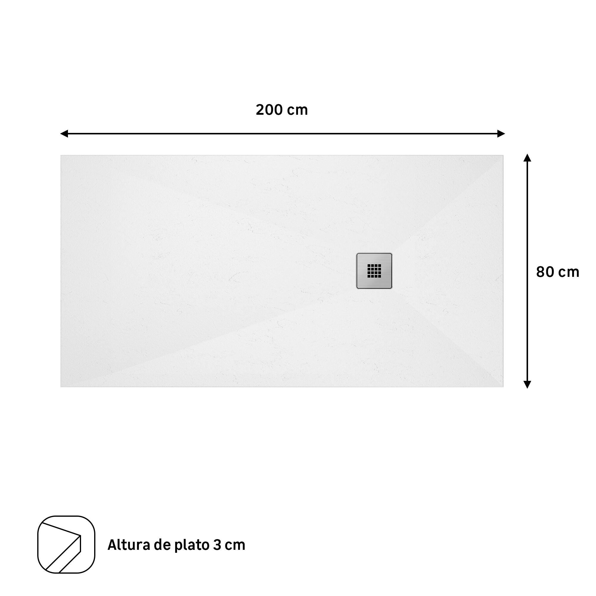 Plato de ducha Urban 200x80 cm blanco - 2