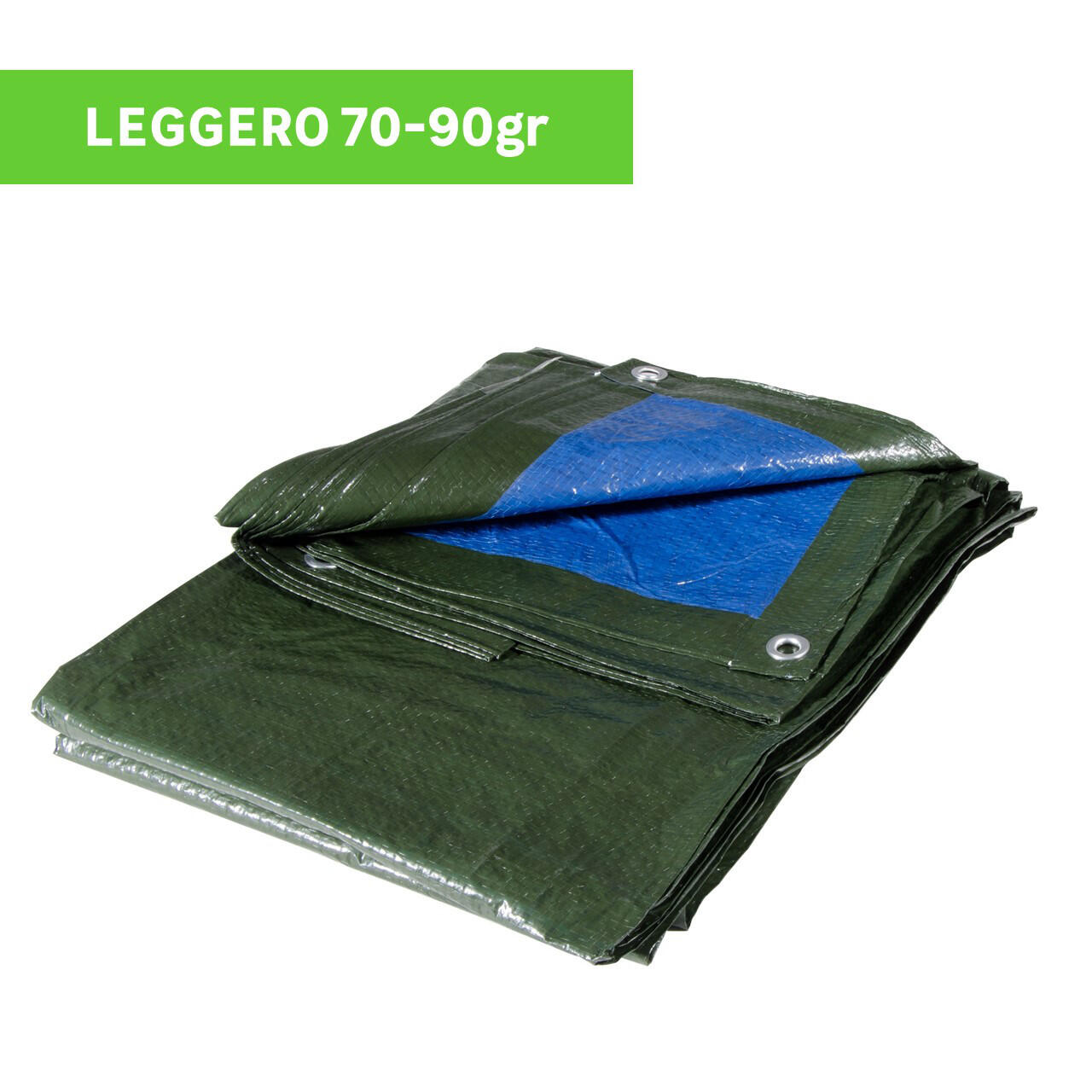 Telone Protettivo 3x4m Universale - Tessuto 90 G/m², Blu/Verde, Per Esterno - Foto 5