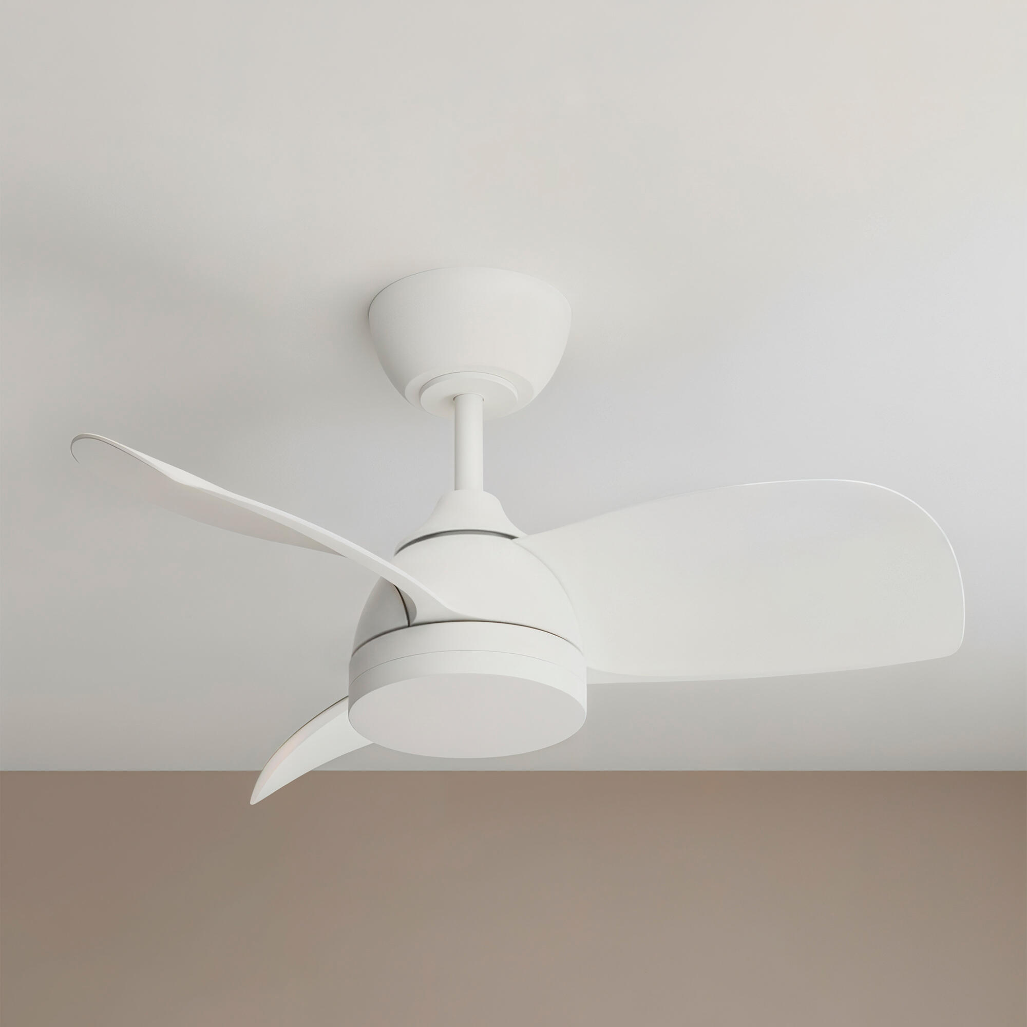 Ventilador de techo con luz silencioso DC 26W con mando ø71 cm Beach INSPIRE blanco luz CCT 3 aspas| 6 velocidades| modo verano/invierno| brisa| temporizador| recomendado para <13m² - 4