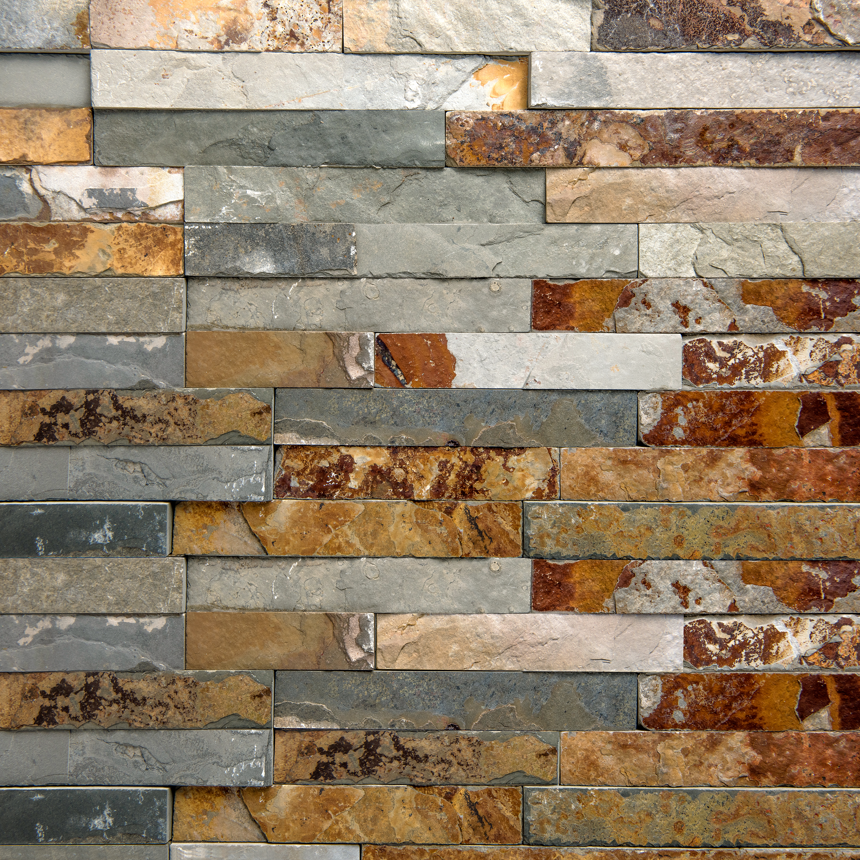 Rivestimento decorativo in pietra Toluca multicolore da interno / esterno 0.54 m² - 12