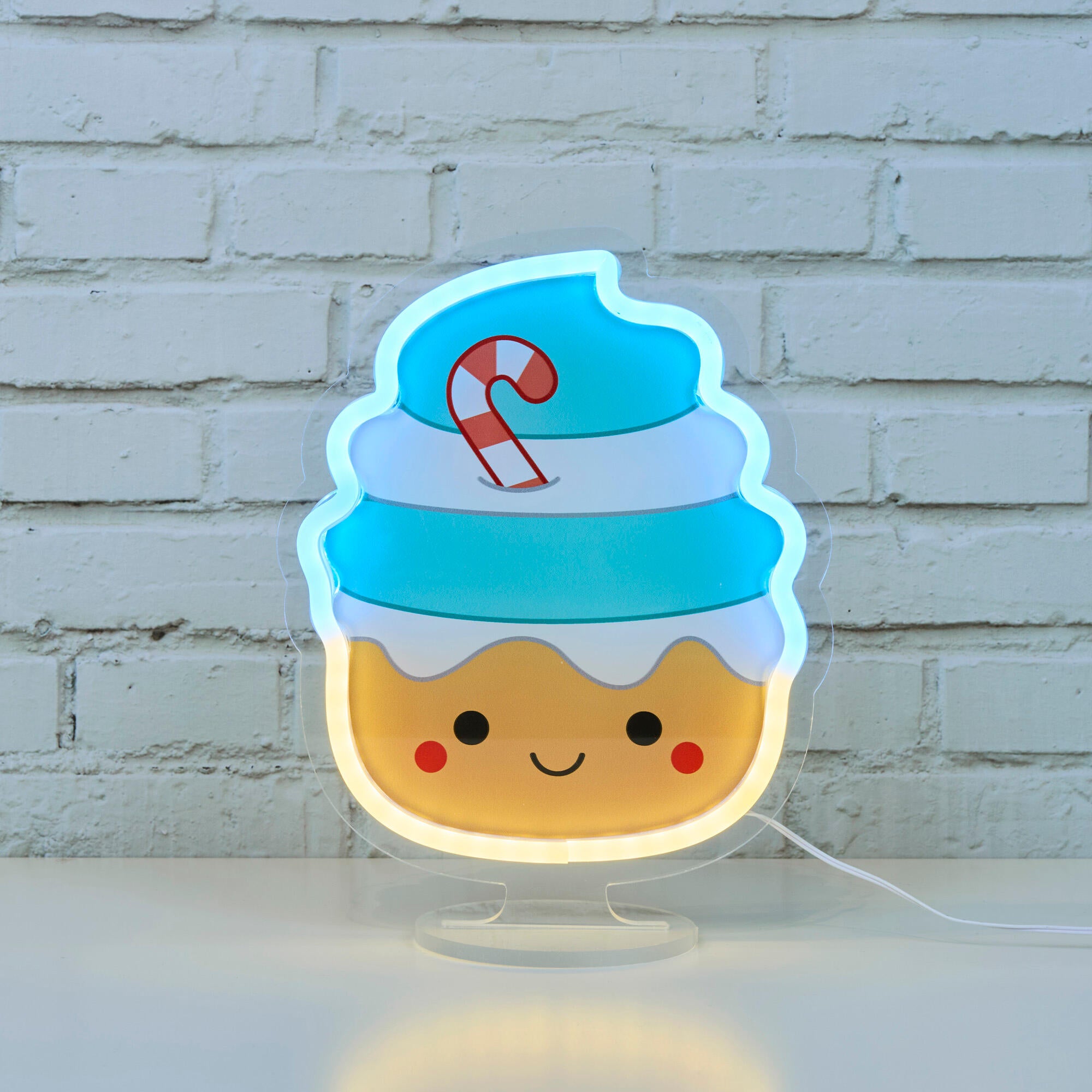 Pack de 4 lámparas de mesa neón led kawaii the concept factory multicolor cct 3000k usb