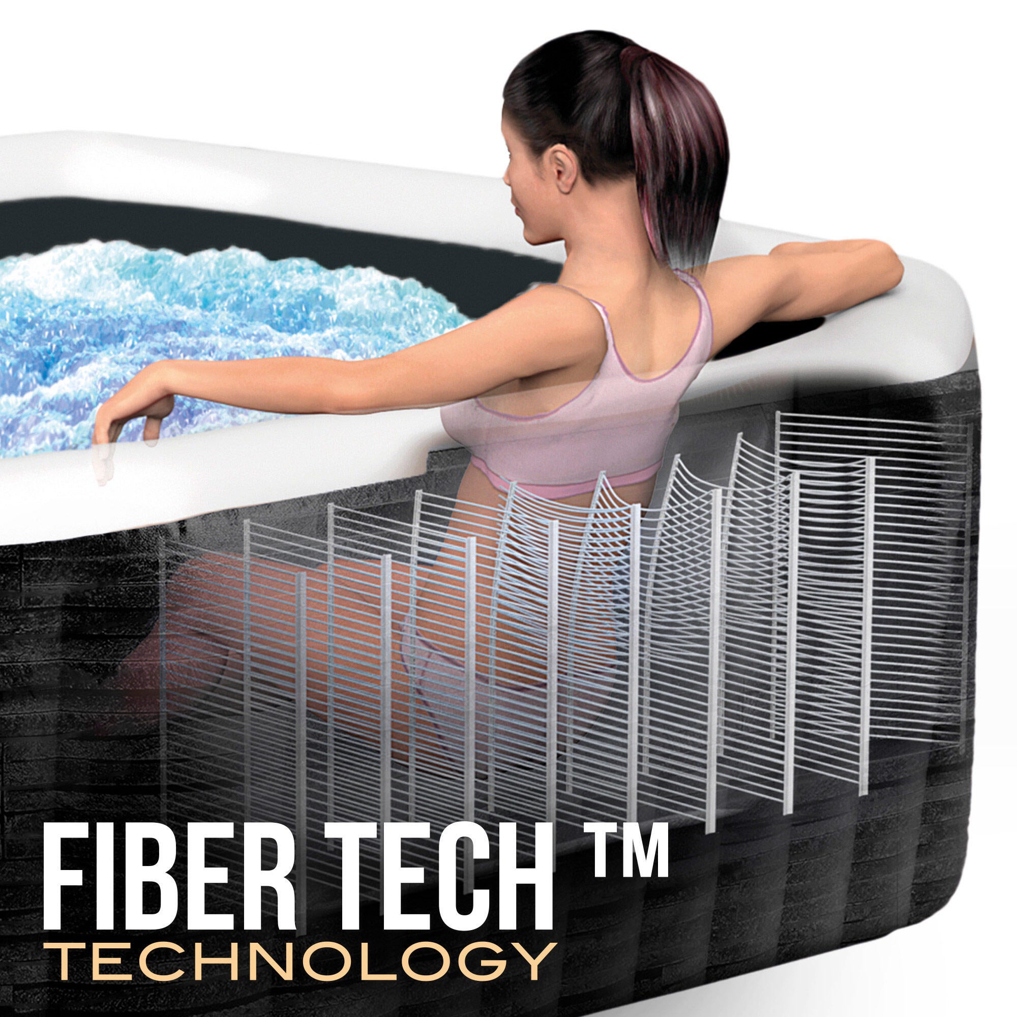 	
Spa nflável Greystron Delux 175x175x71 cm Intex - 9