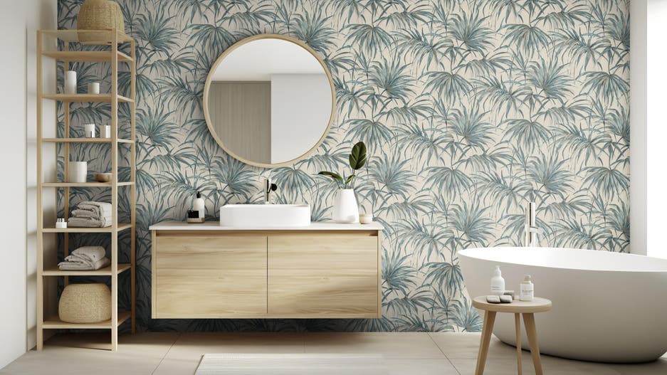 papel vinílico para renovar el baño