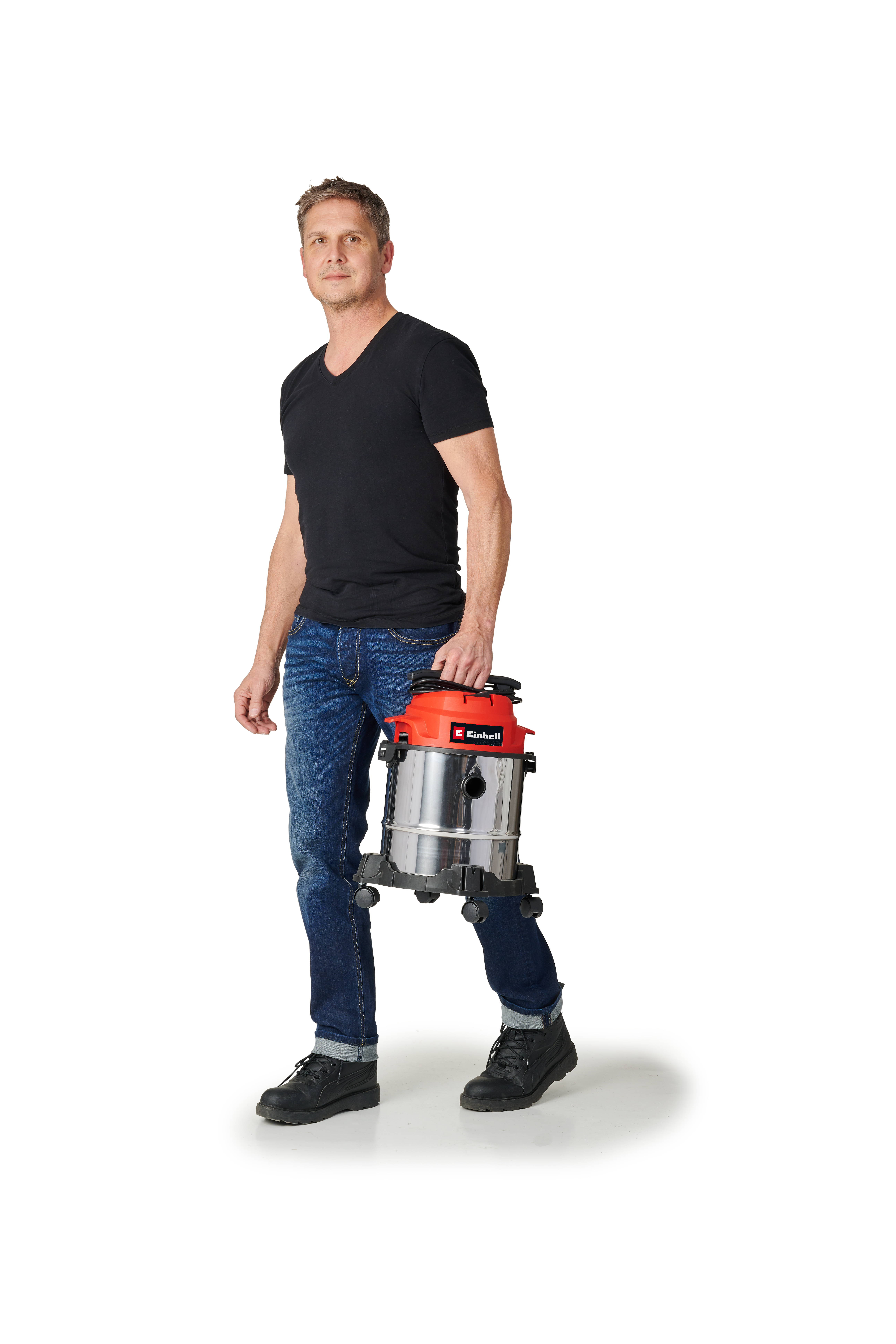 Aspirador a seco e húmido inox 1250 W Einhell TC-VC 1812/1S - 4