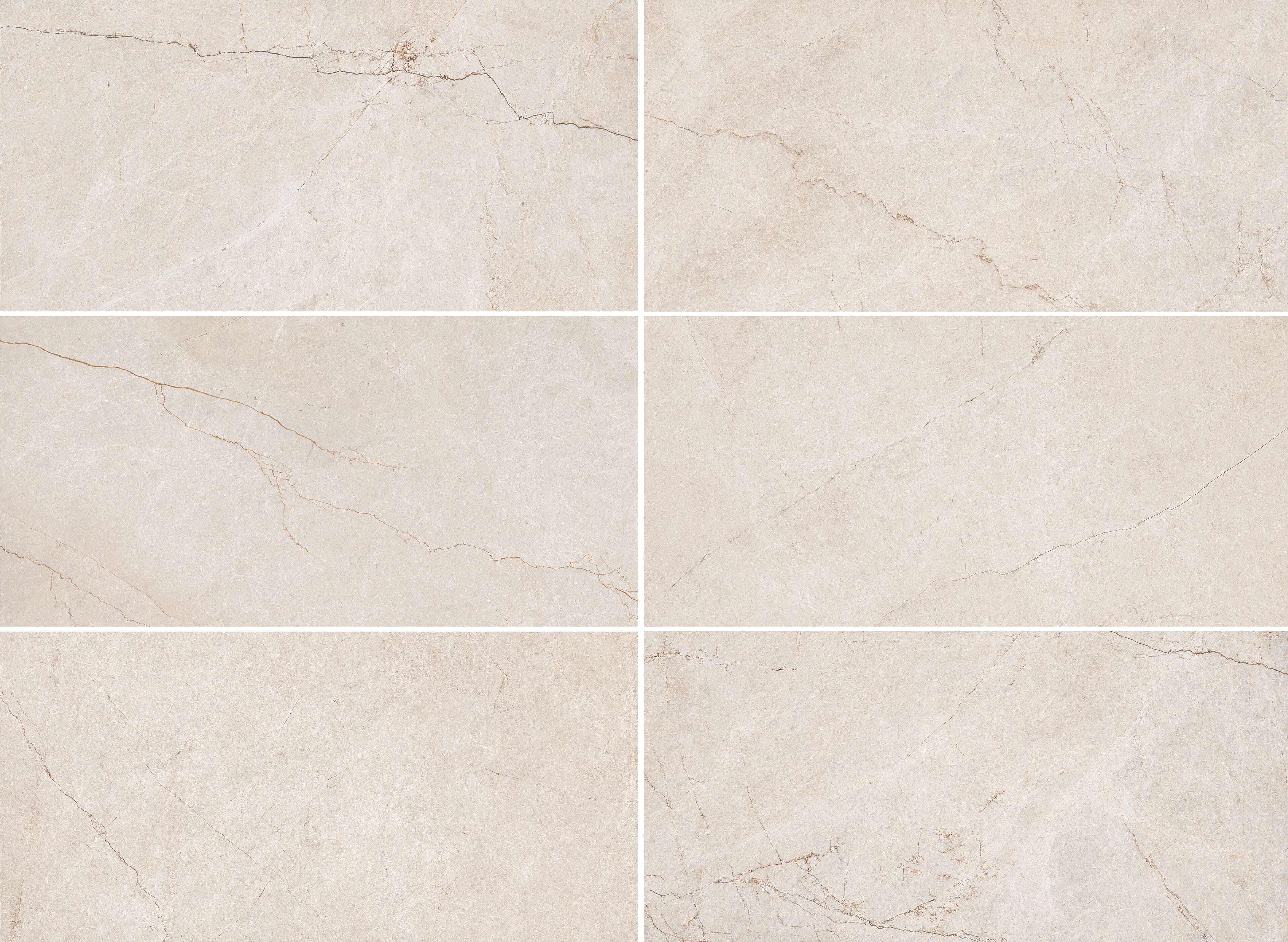 Suelo/Azulejo porcelánico Crema Delicato efecto mármol crema 120x60 cm ...