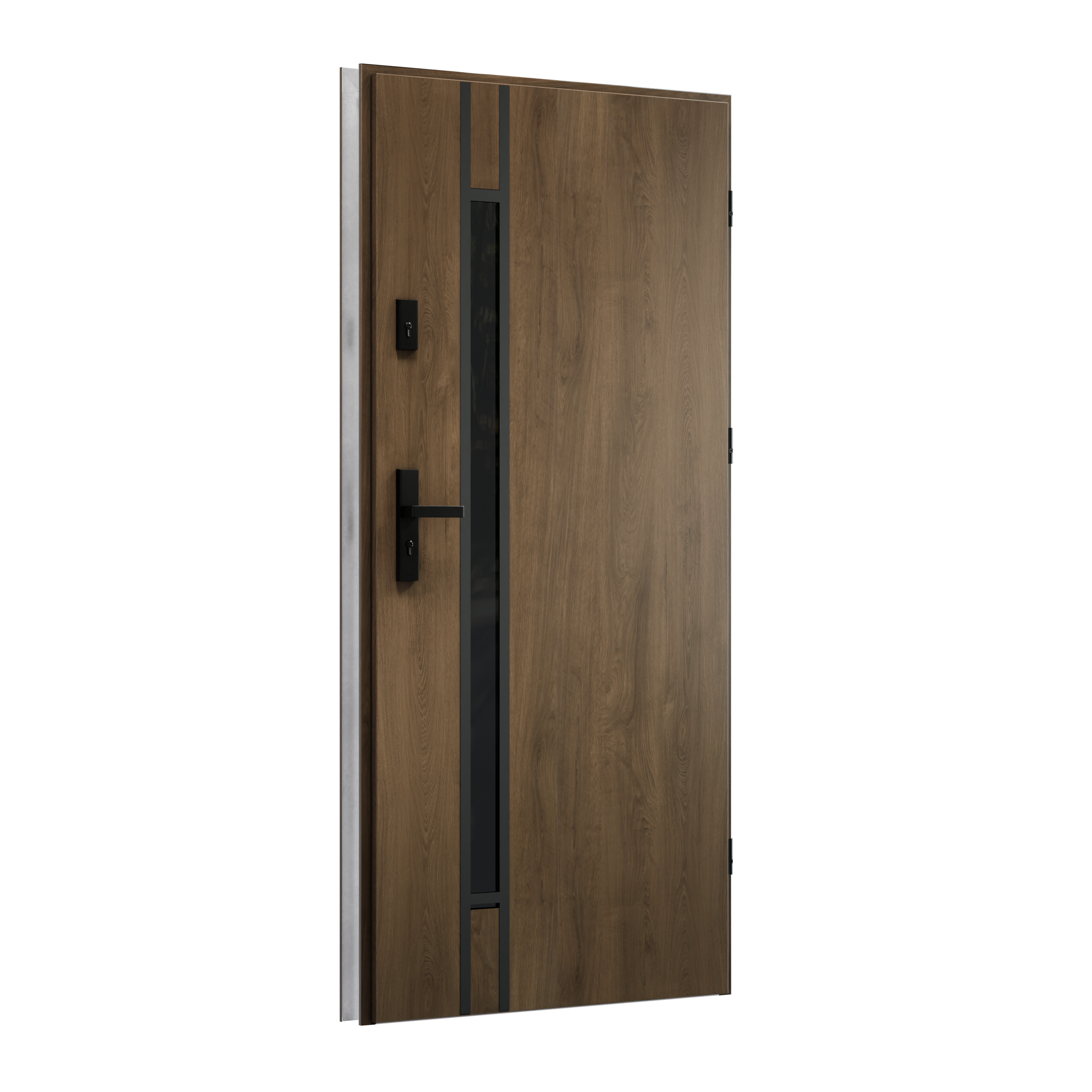 Drzwi zewnętrzne stalowe wejściowe 90 lewe S68 Mono Kashmir O.K.DOORS - 3