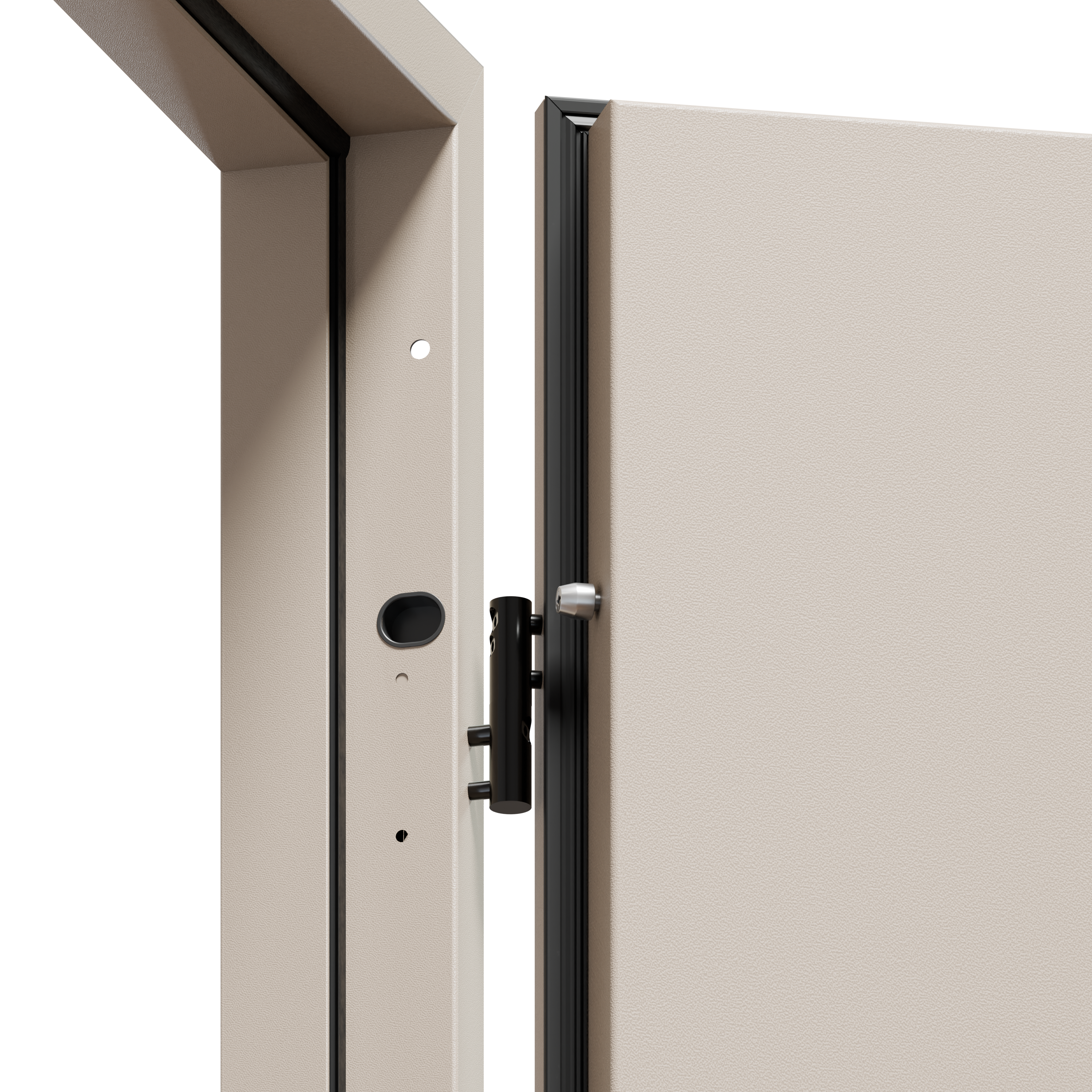 Drzwi zewnętrzne stalowe wejściowe 90 lewe S68 Glasso Kaszmir O.K.DOORS - 4