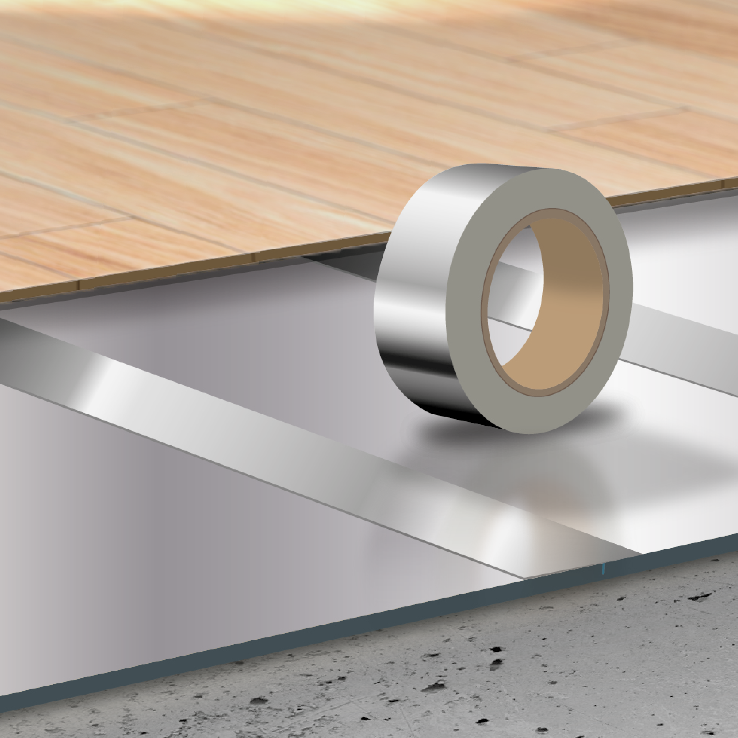 Nastro adesivo, AXTON Acqua Protect per fissaggio e riparazione, resistente all'acqua grigio H 50 mm x L 50 mt - 5