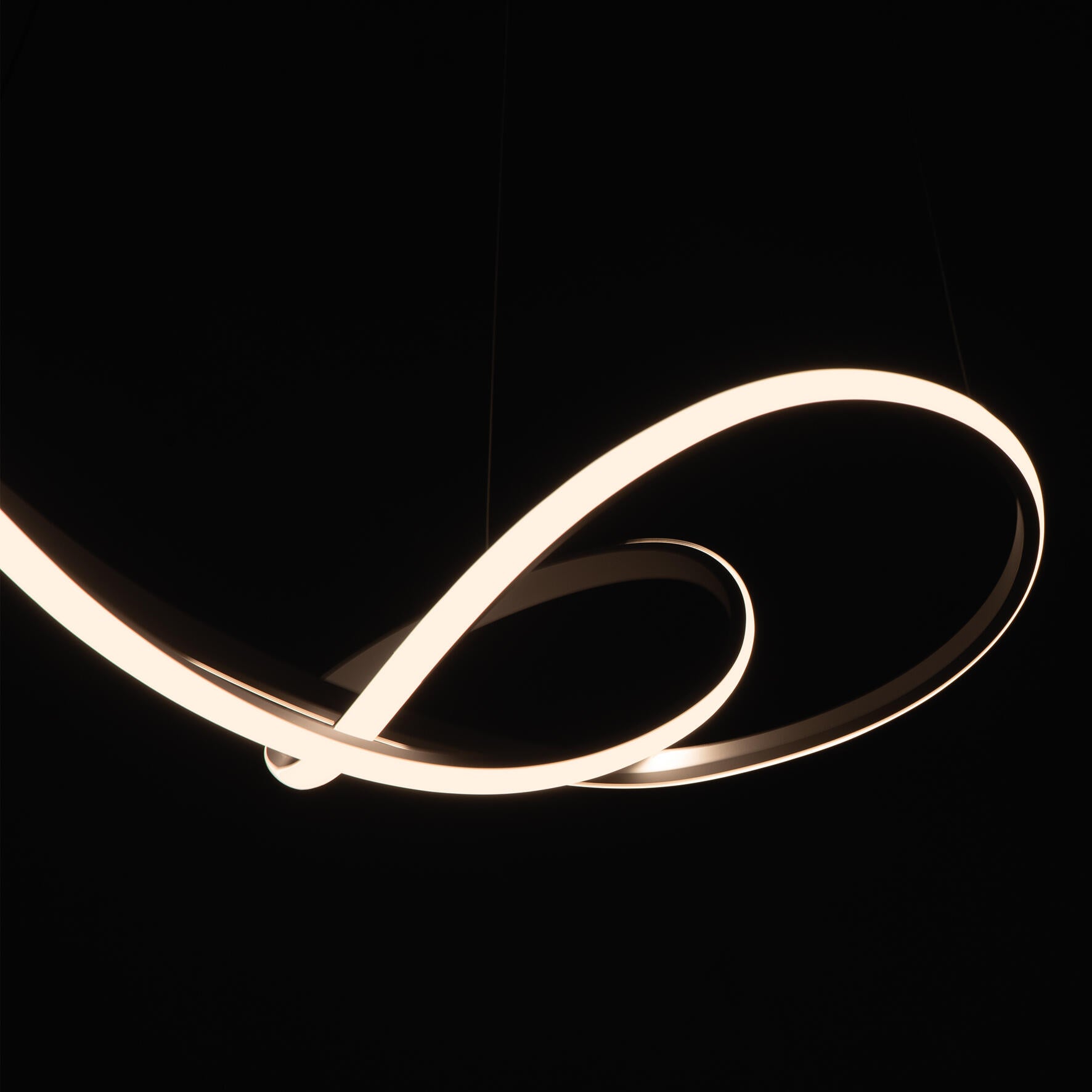 Lampadario LED moderno Smilla bianco Ø100cm, luce naturale 5400 lumen - 3