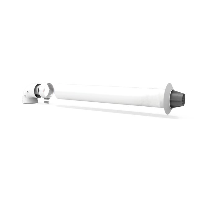 KIT CONDUCTO COAXIAL NEGARRA 60/100MM CODO 90º+ TUBO