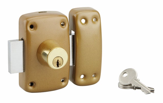 CERROJO DE SOBREPONER APERTURA DOBLE CILINDRO Ø23MM