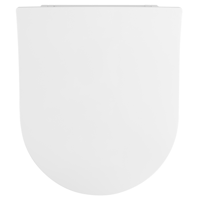 Copriwater Neo Round ovale universale SENSEA con chiusura rallentata sganciabile in duroplast bianco