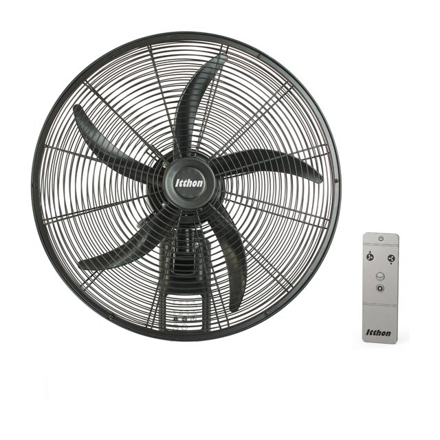 VENTILADOR DE PARED 50CM 120W NEGRO