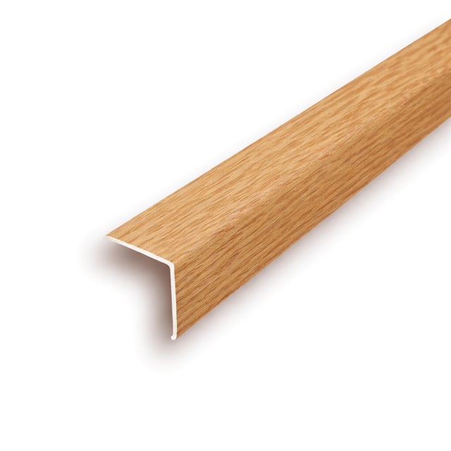 PERFIL PVC ADESIVO CANTO CARVALHO 2.6M
