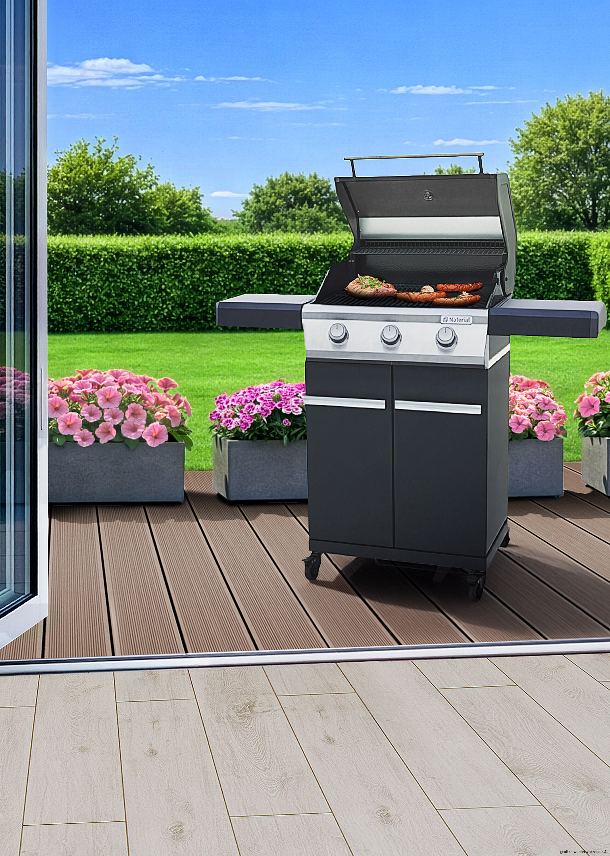 Grill gazowy 10,5kW Kenton II 3 palniki Naterial - 2