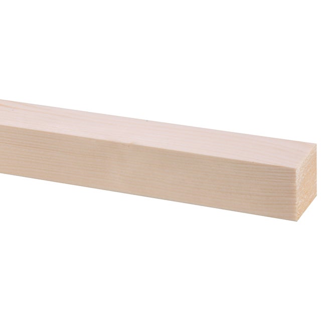 Ripas de madeira tosca CASQUINHA BRANCA 38X38X2000MM (PACK 4UN)