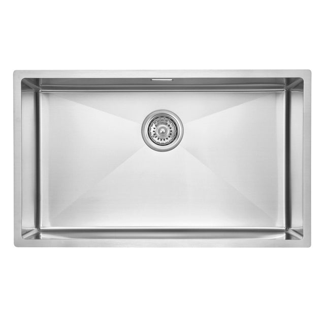 Fregadero de cocina bajo encimera Atlantis de un seno de 74x44x18 cm inox
