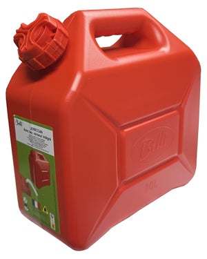 Jevina Bidon Carburant 5 L Plastique Résistant – Réservoir Essence Moto Voiture Rouge & Noir