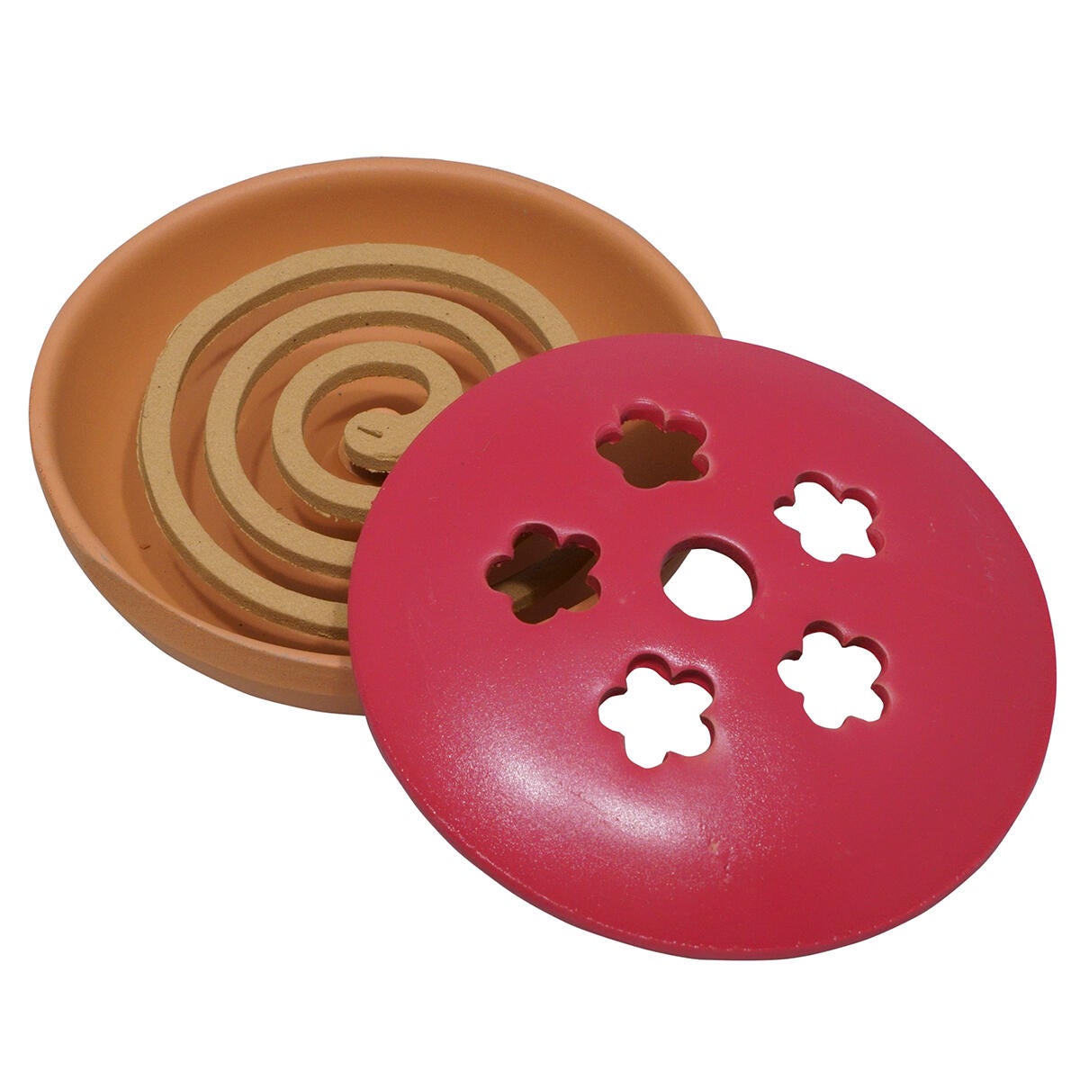 Zampirone spirale per zanzare SANDOKAN contenitore D.14 cm assortito - 2