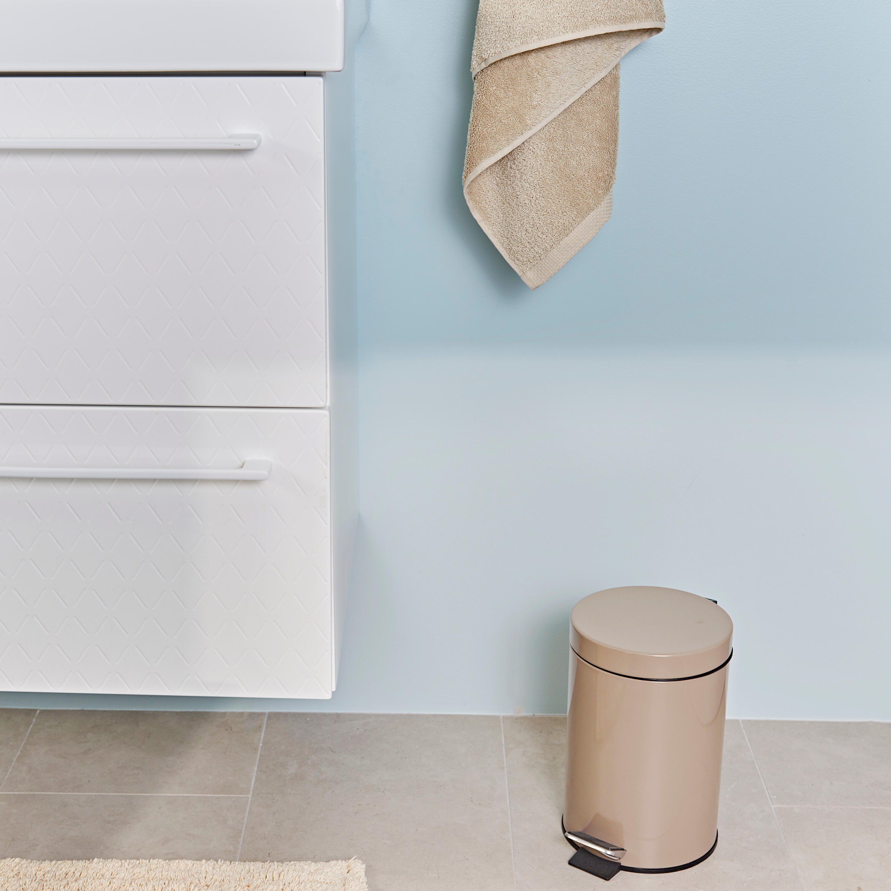 Blomus - Cestino all'uncinetto TELA Taupe M